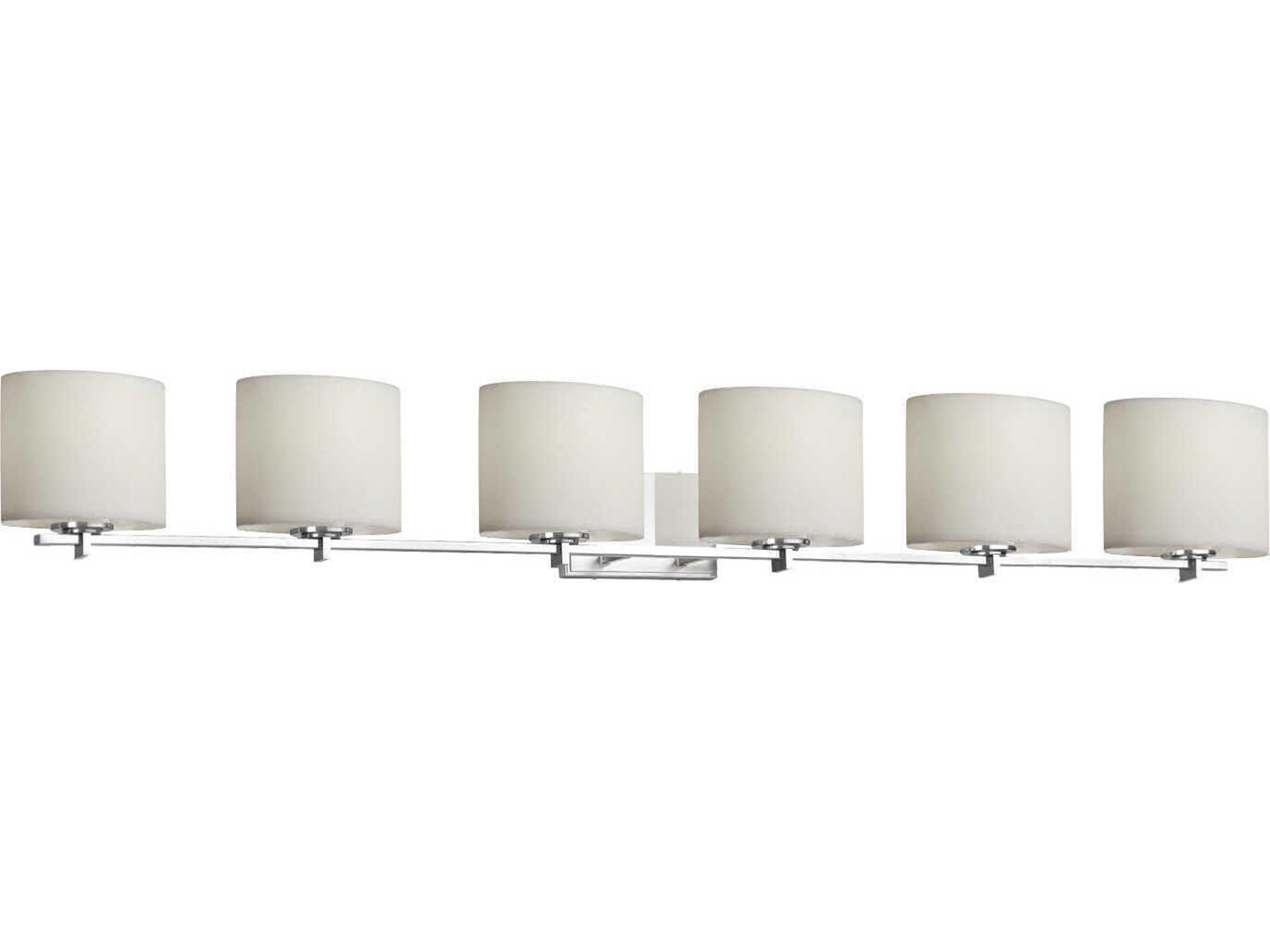 Candlearia 6-Light Nickel Vanity Light