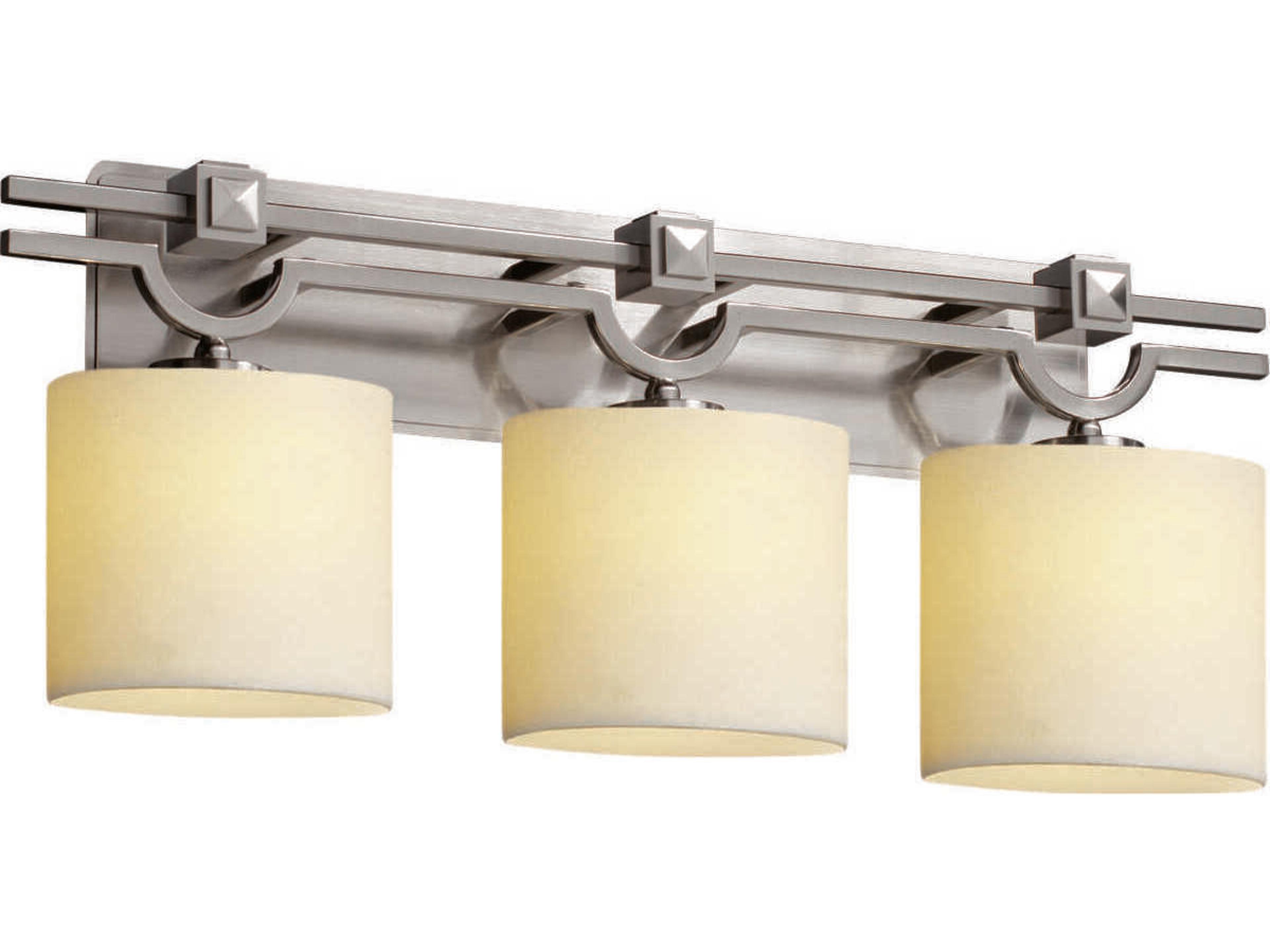 Candlearia 3-Light Nickel Vanity Light