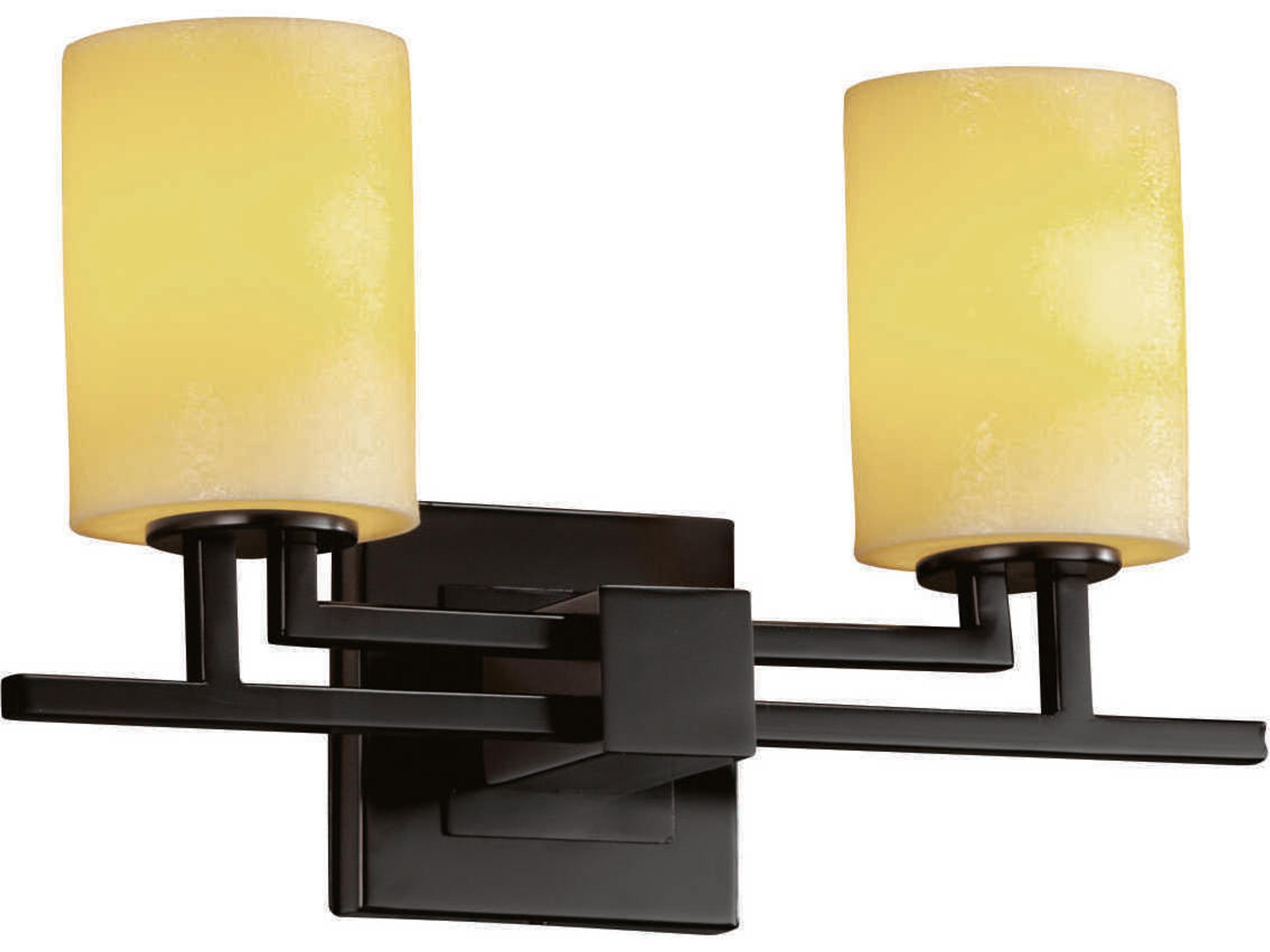 Candlearia 2-Light Bronze Vanity Light