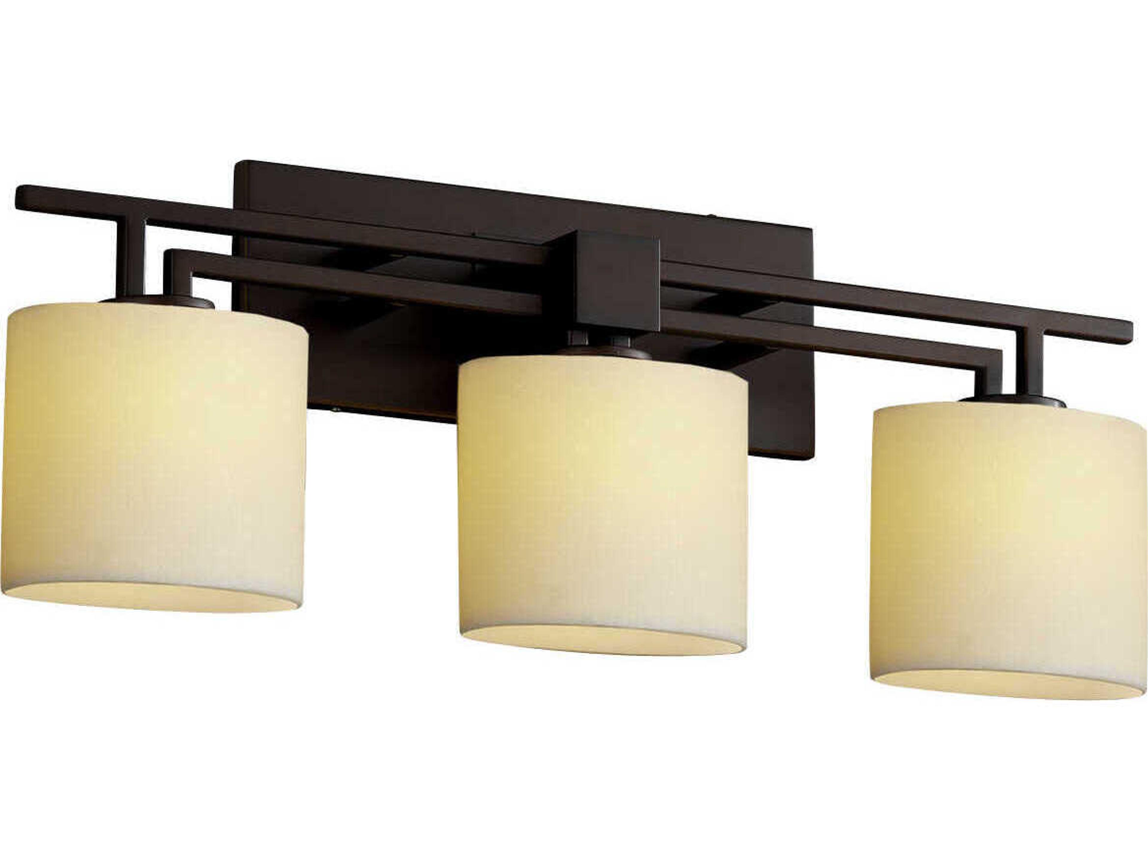 Candlearia 3-Light Bronze Vanity Light