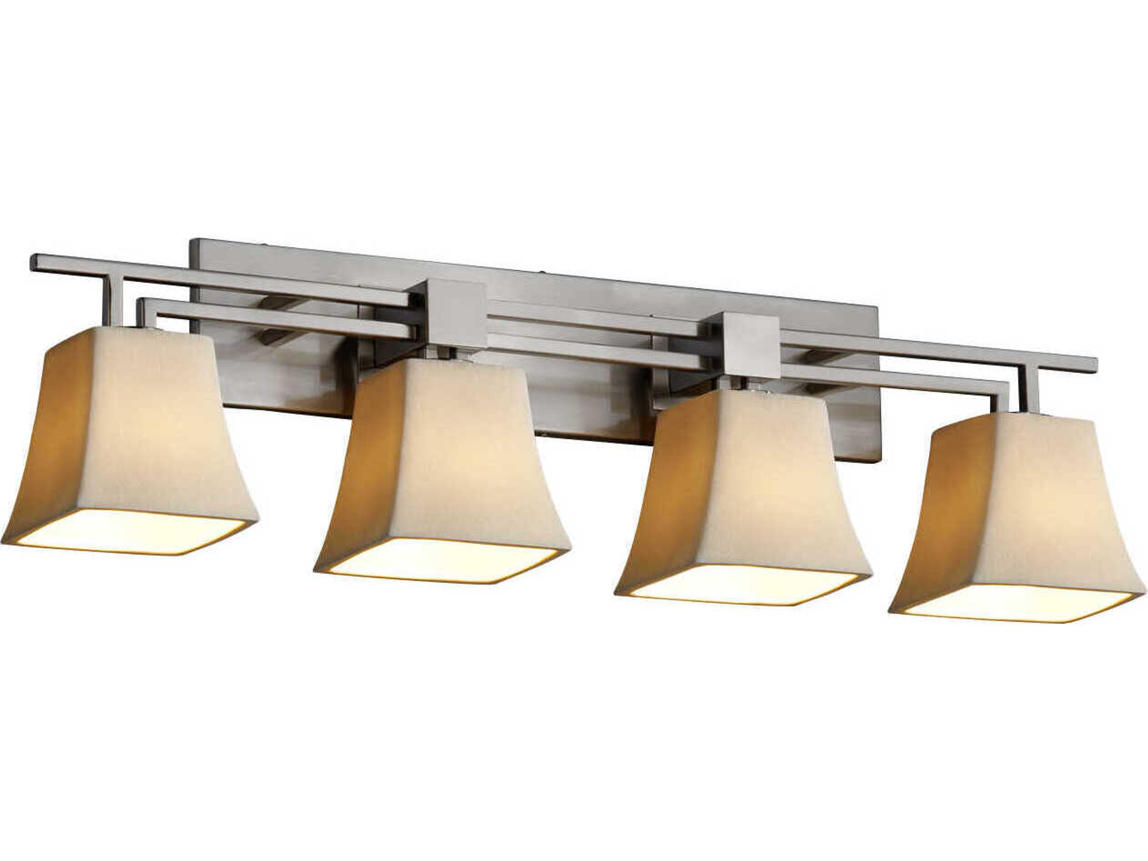 Candlearia 4-Light Nickel Vanity Light
