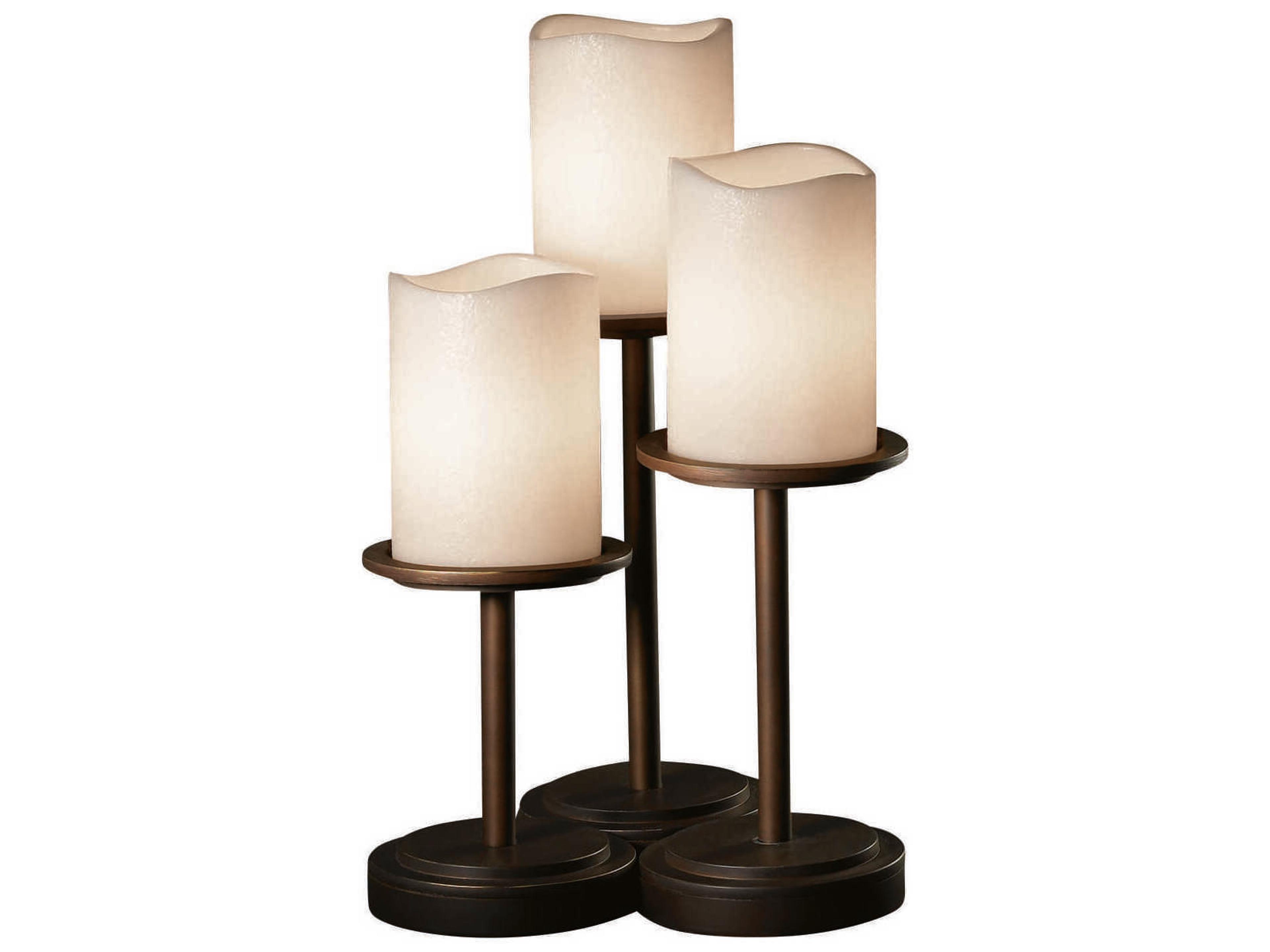 Justice Design Group Candlearia Dakota Black LED Table Lamp