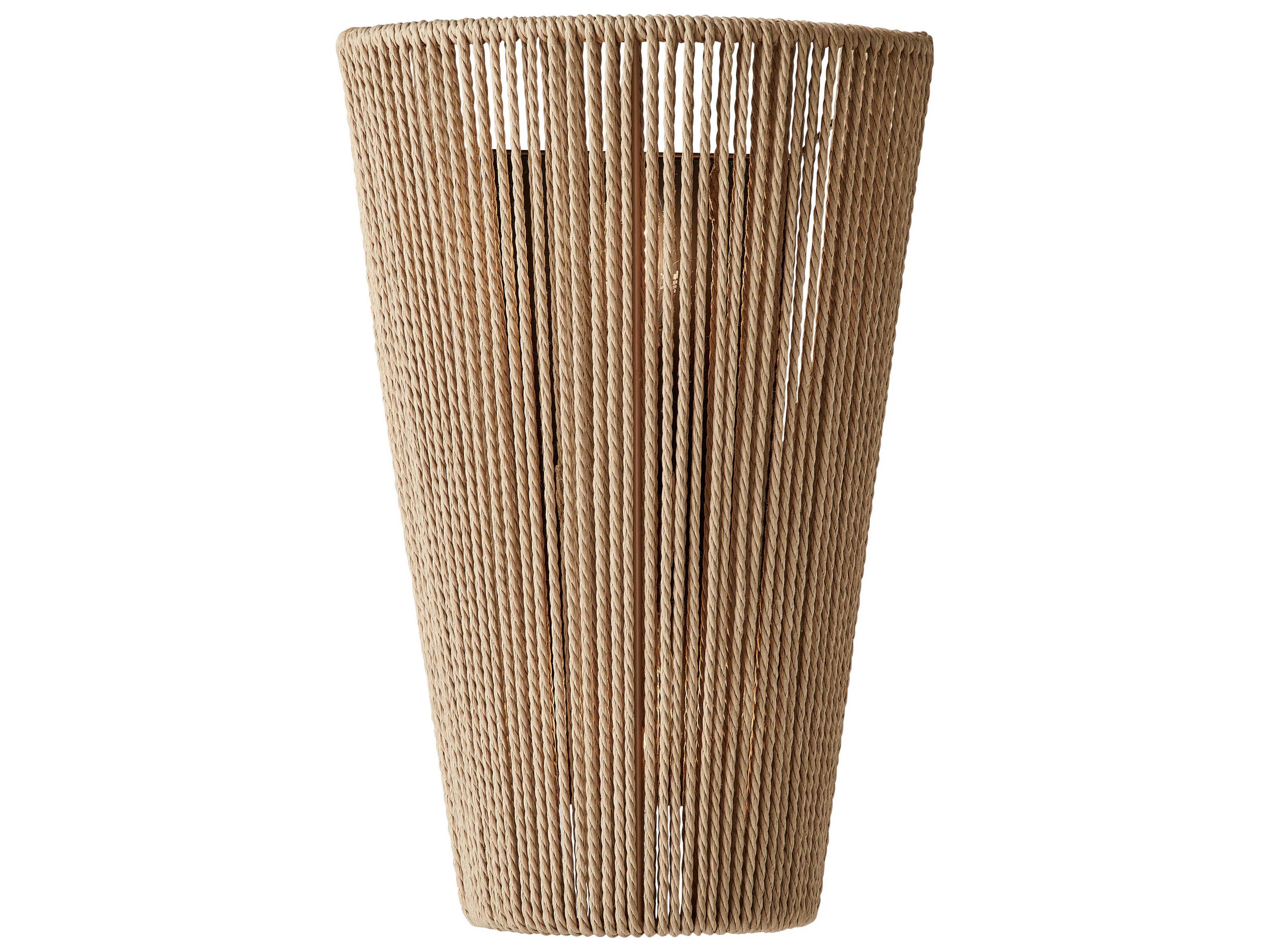 Eco Nido 2-Light Matte Black Brown Wall Sconce