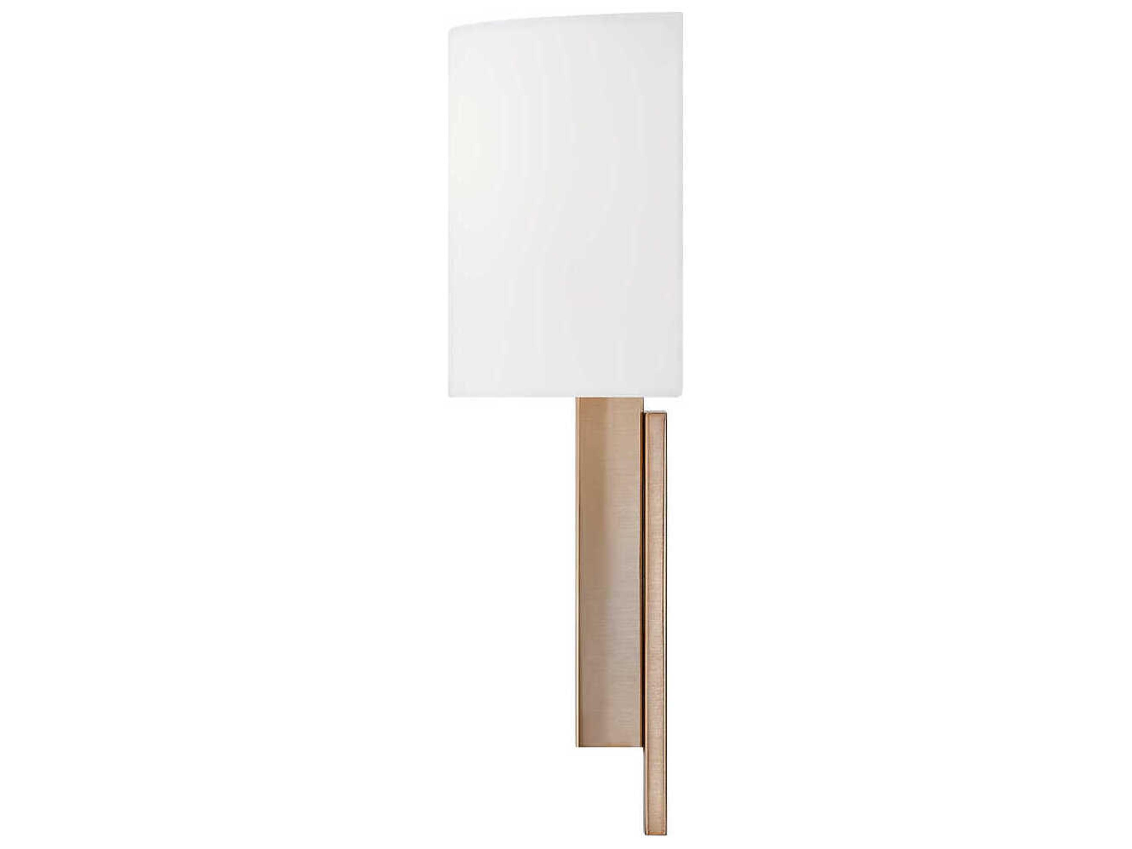 Justice Design Group Textile Hamilton 1-Light Brushed Brass Wall Sconce
