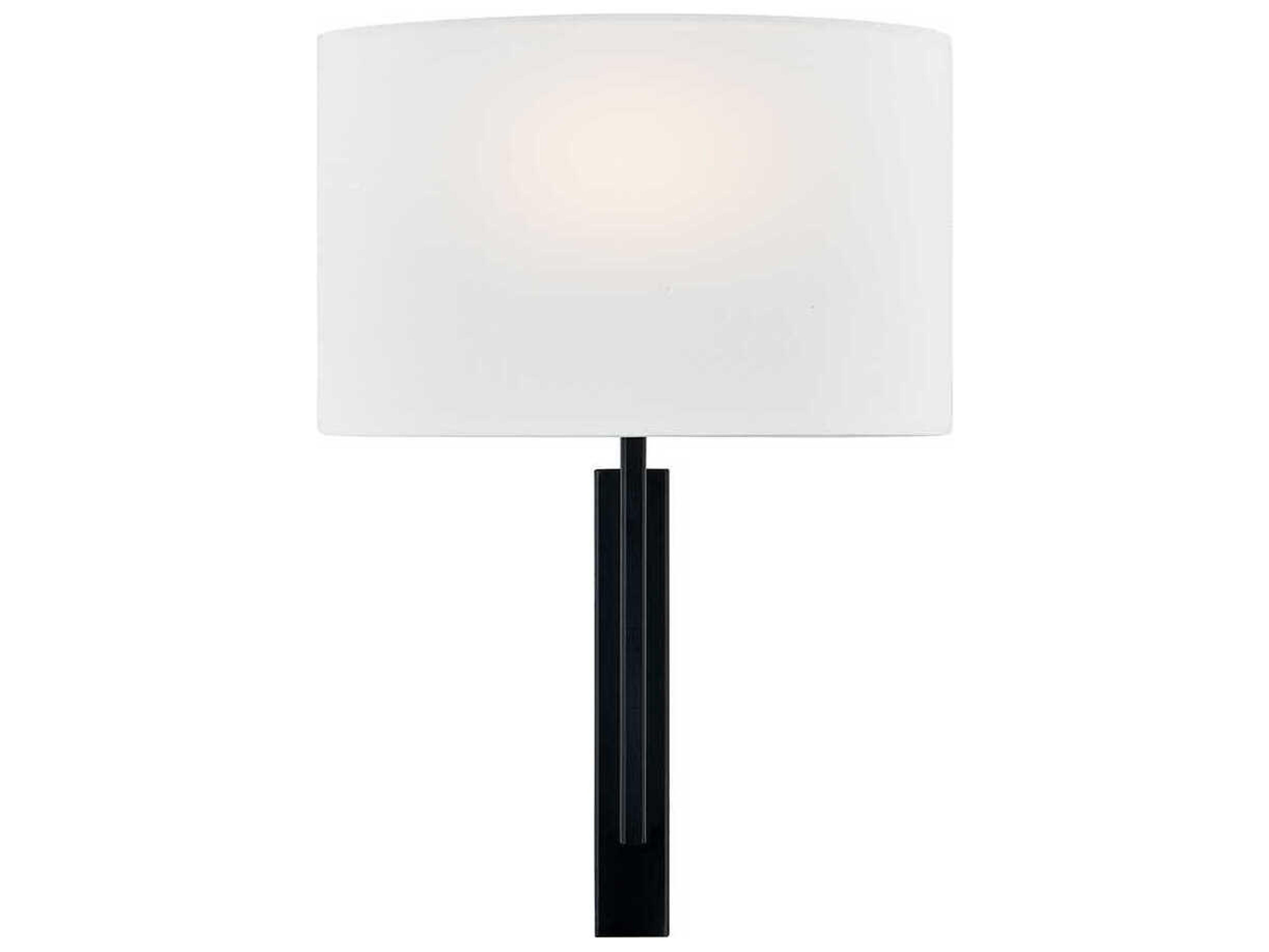 Justice Design Group Textile Hamilton 1-Light Matte Black Wall Sconce