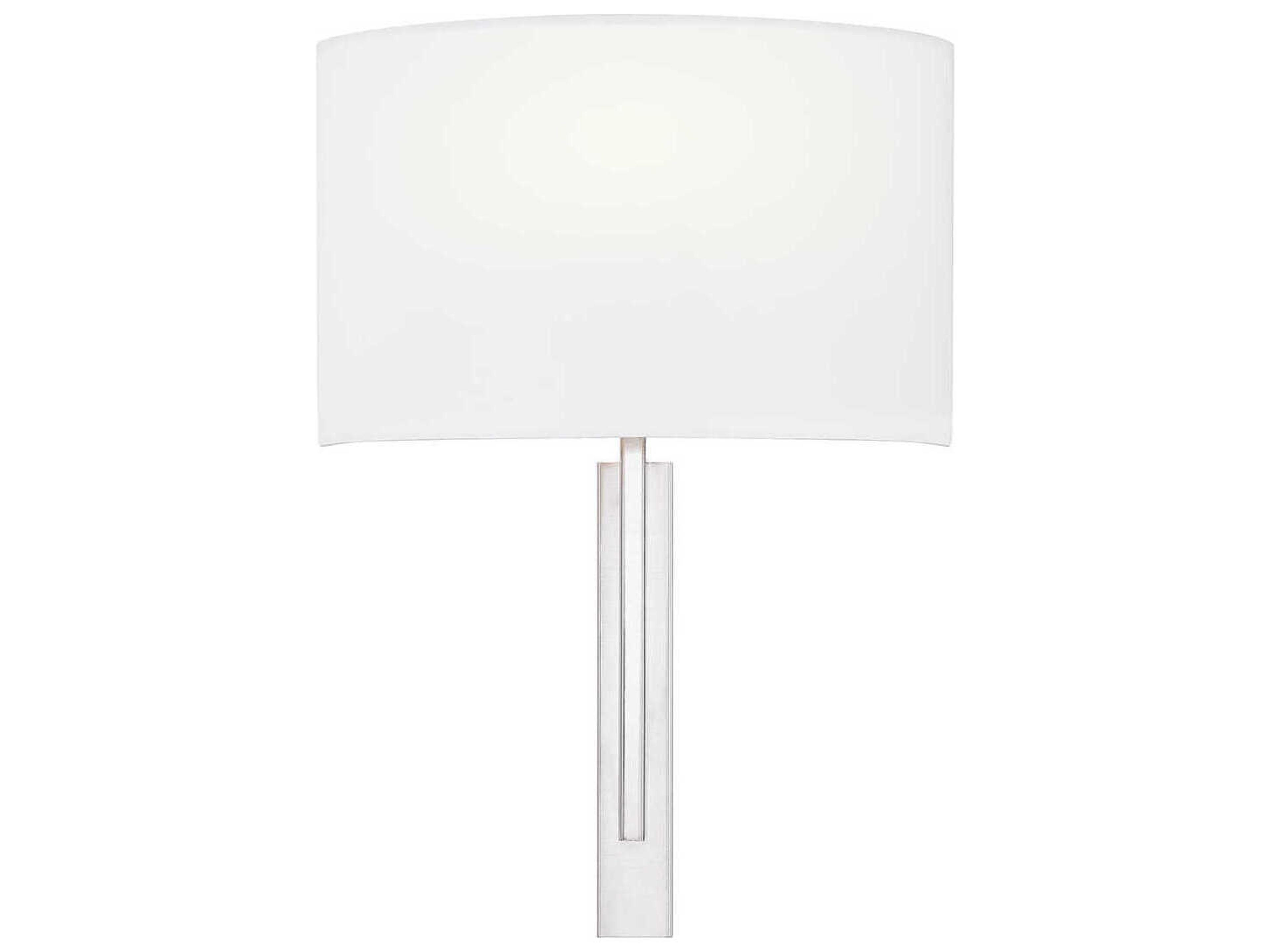 Justice Design Group Textile Hamilton 1-Light Brushed Nickel Wall Sconce