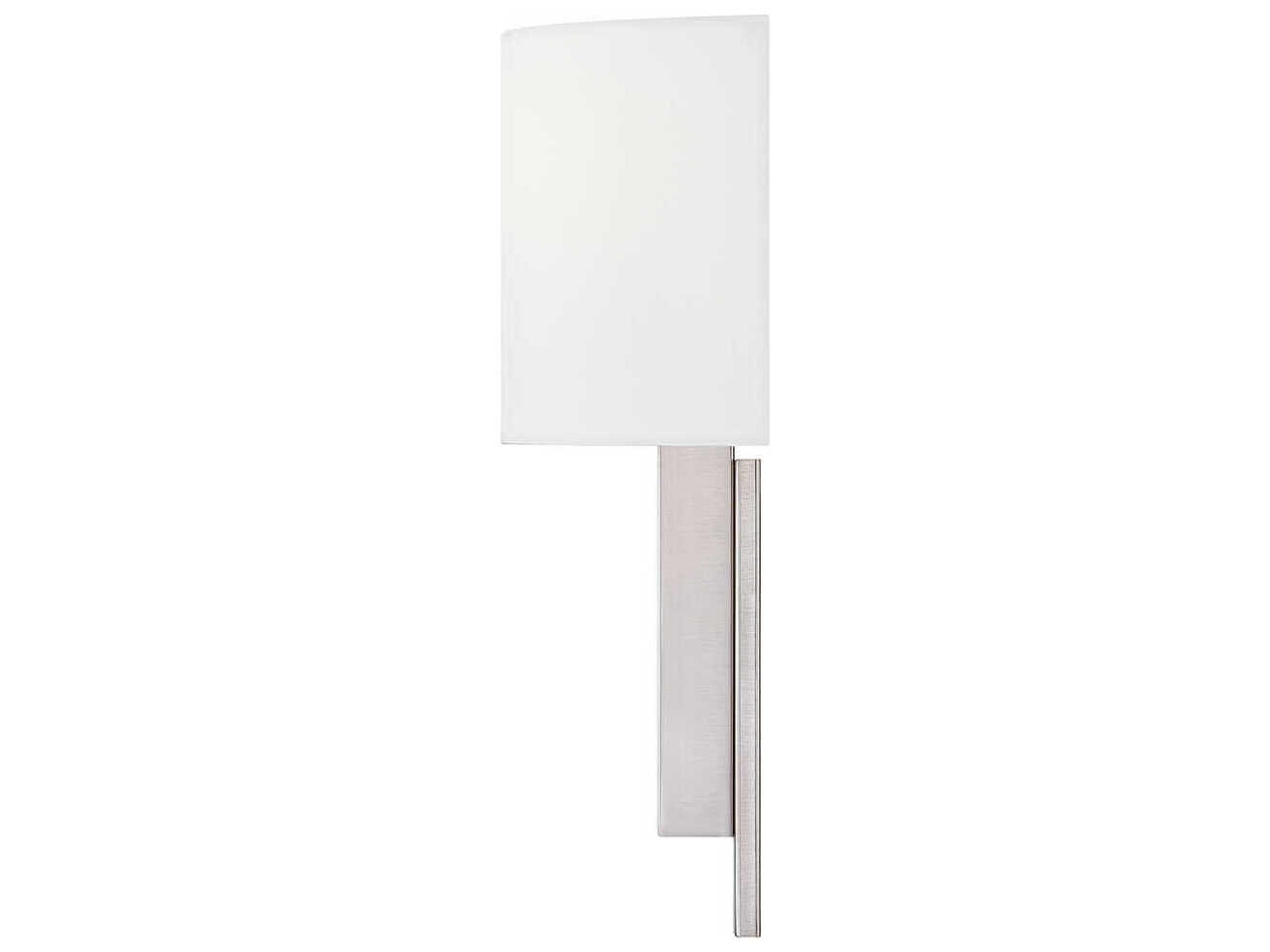 Justice Design Group Textile Hamilton 1-Light Brushed Nickel Wall Sconce