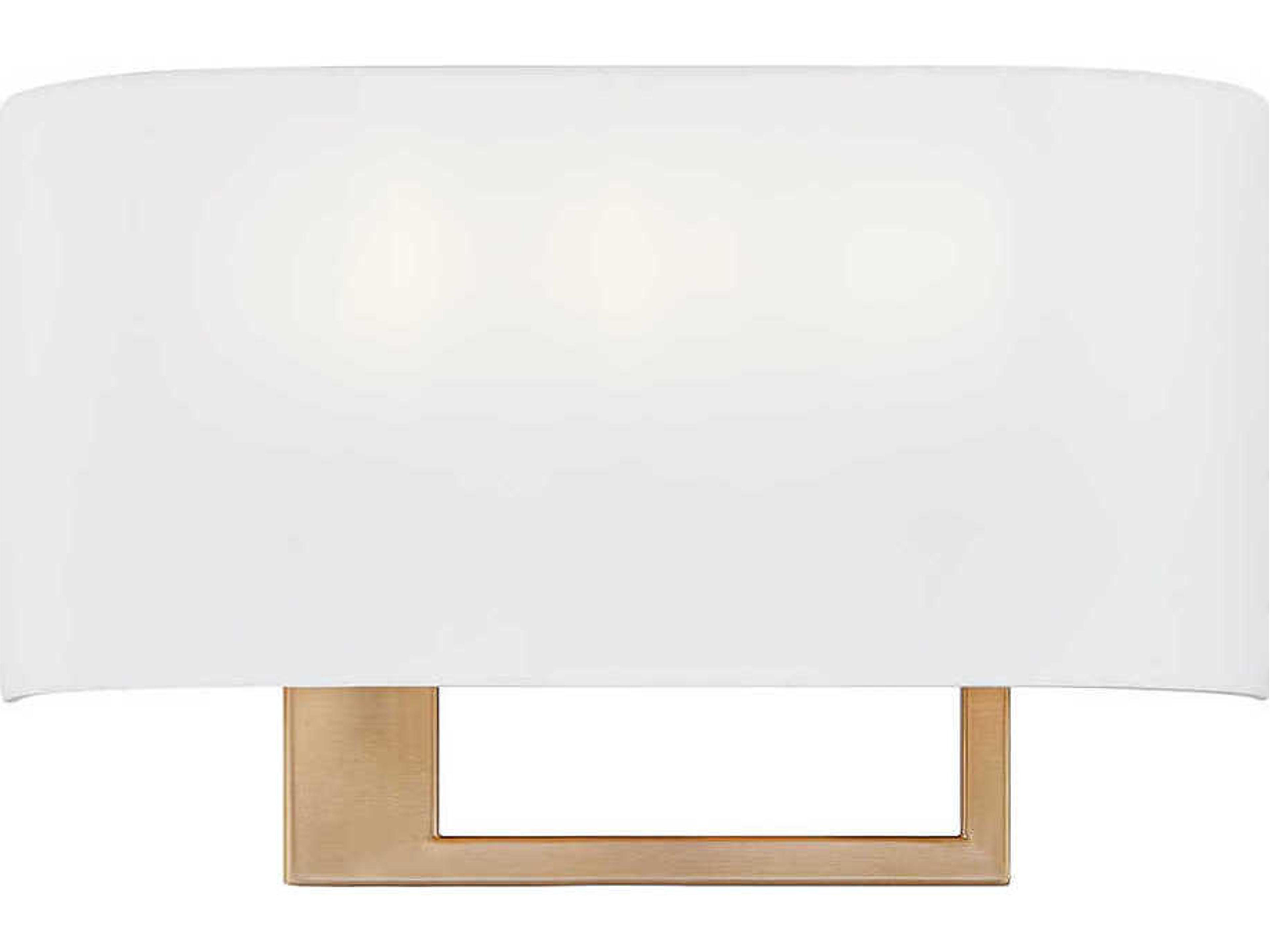 Textile Callie 3-Light Brushed Brass Wall Sconce