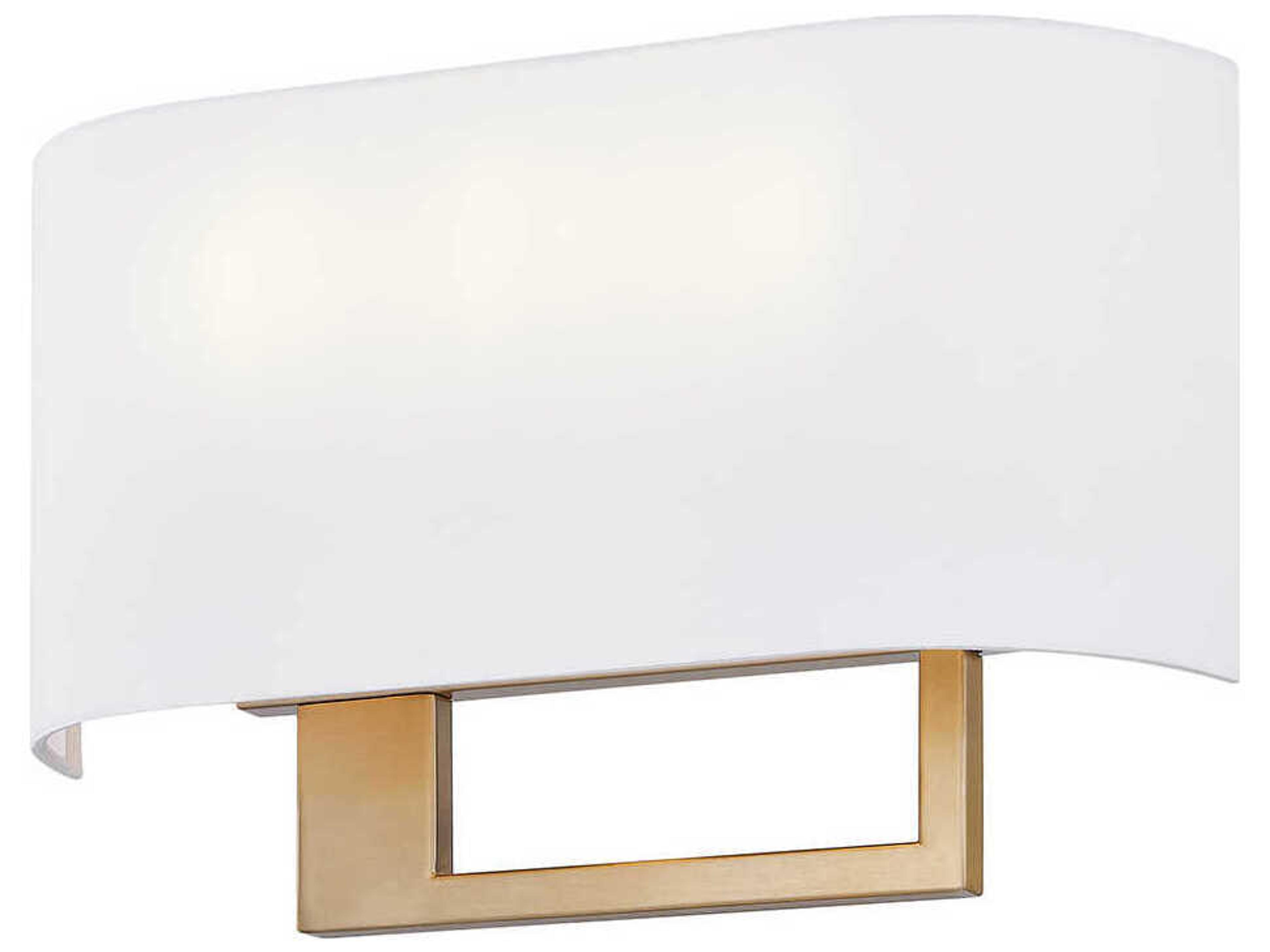 Justice Design Group Textile Callie 3-Light Brushed Brass Wall Sconce