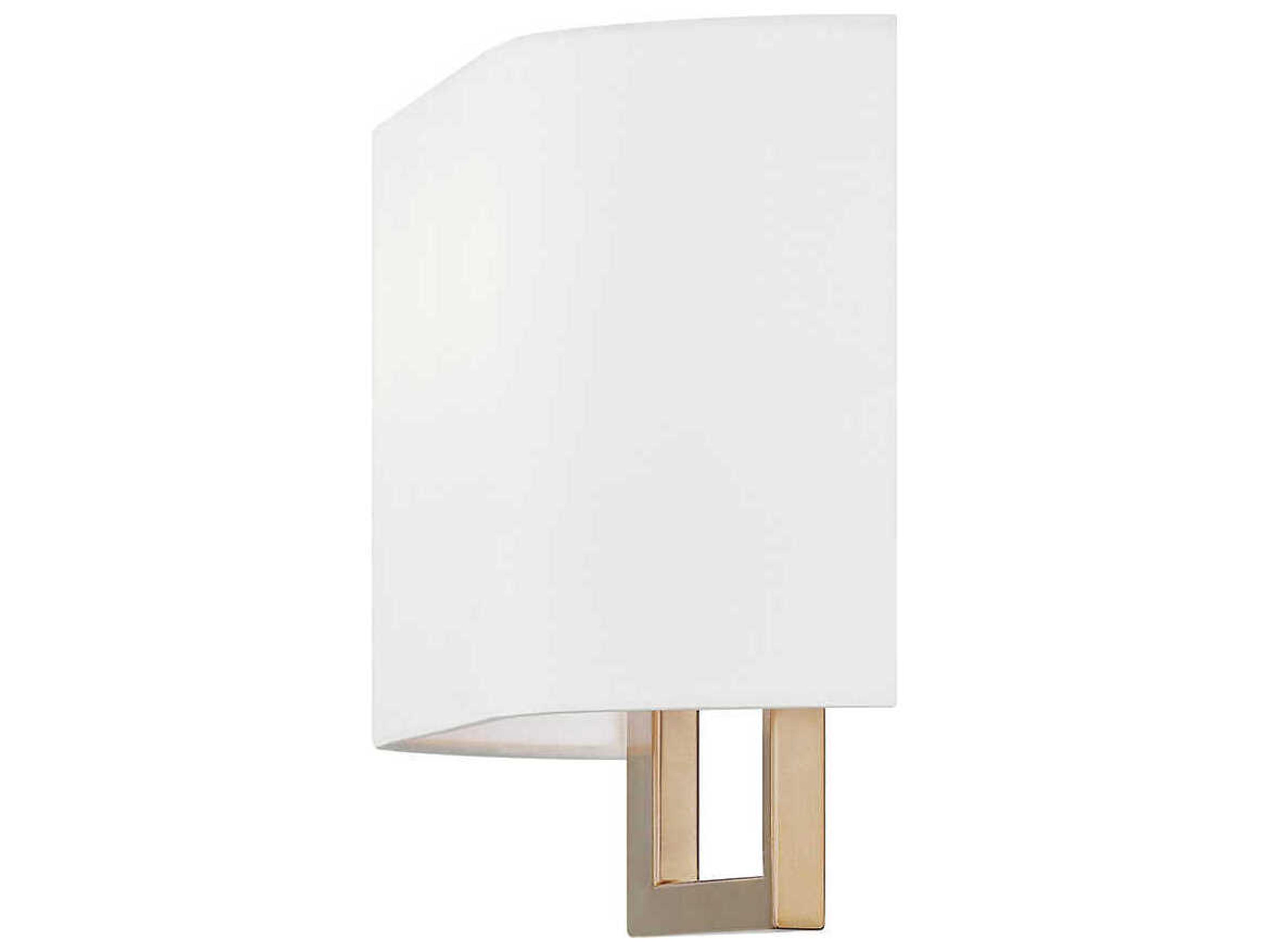 Justice Design Group Textile Callie 3-Light Brushed Brass Wall Sconce