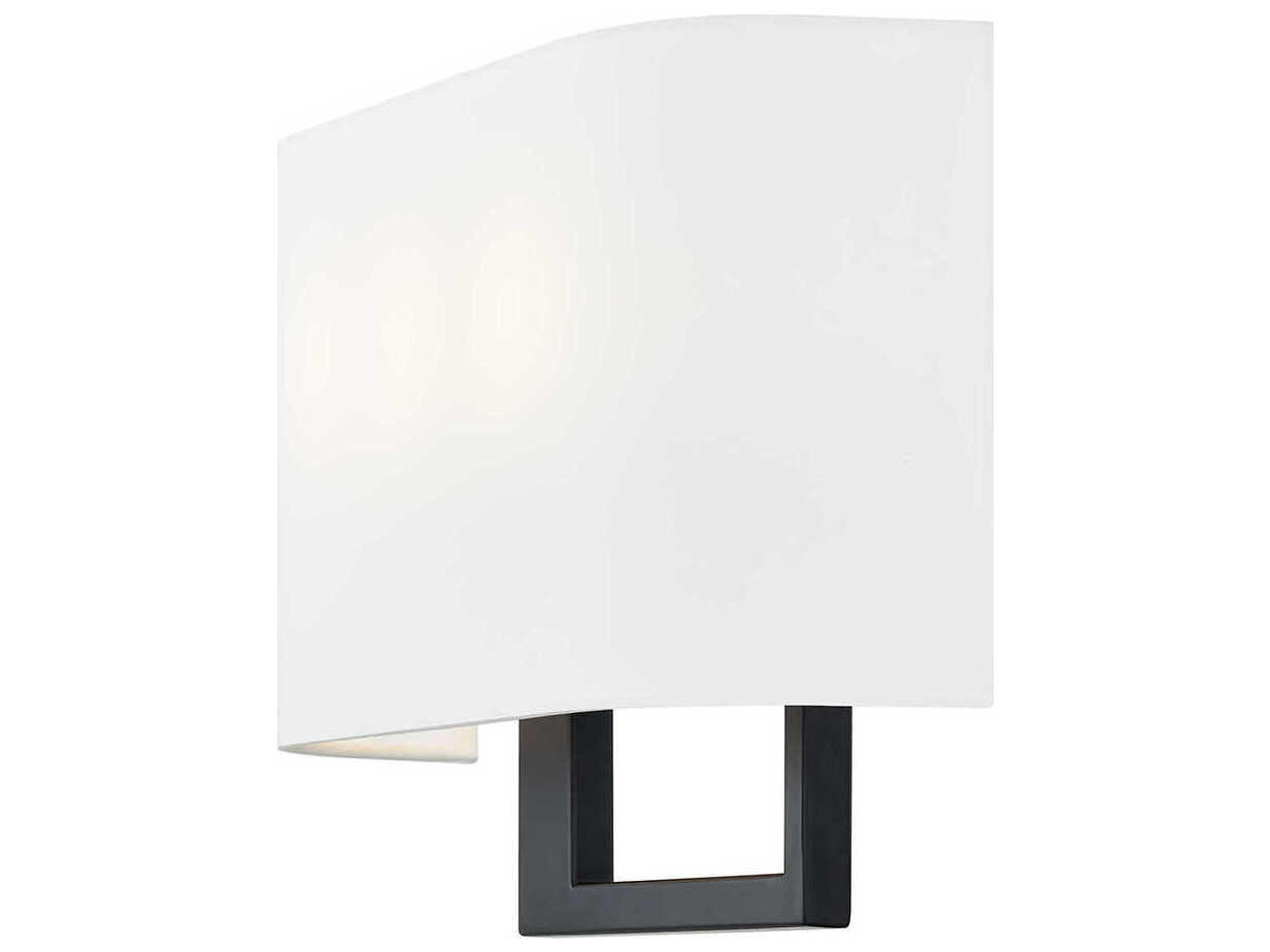 Justice Design Group Textile Callie 3-Light Matte Black Wall Sconce