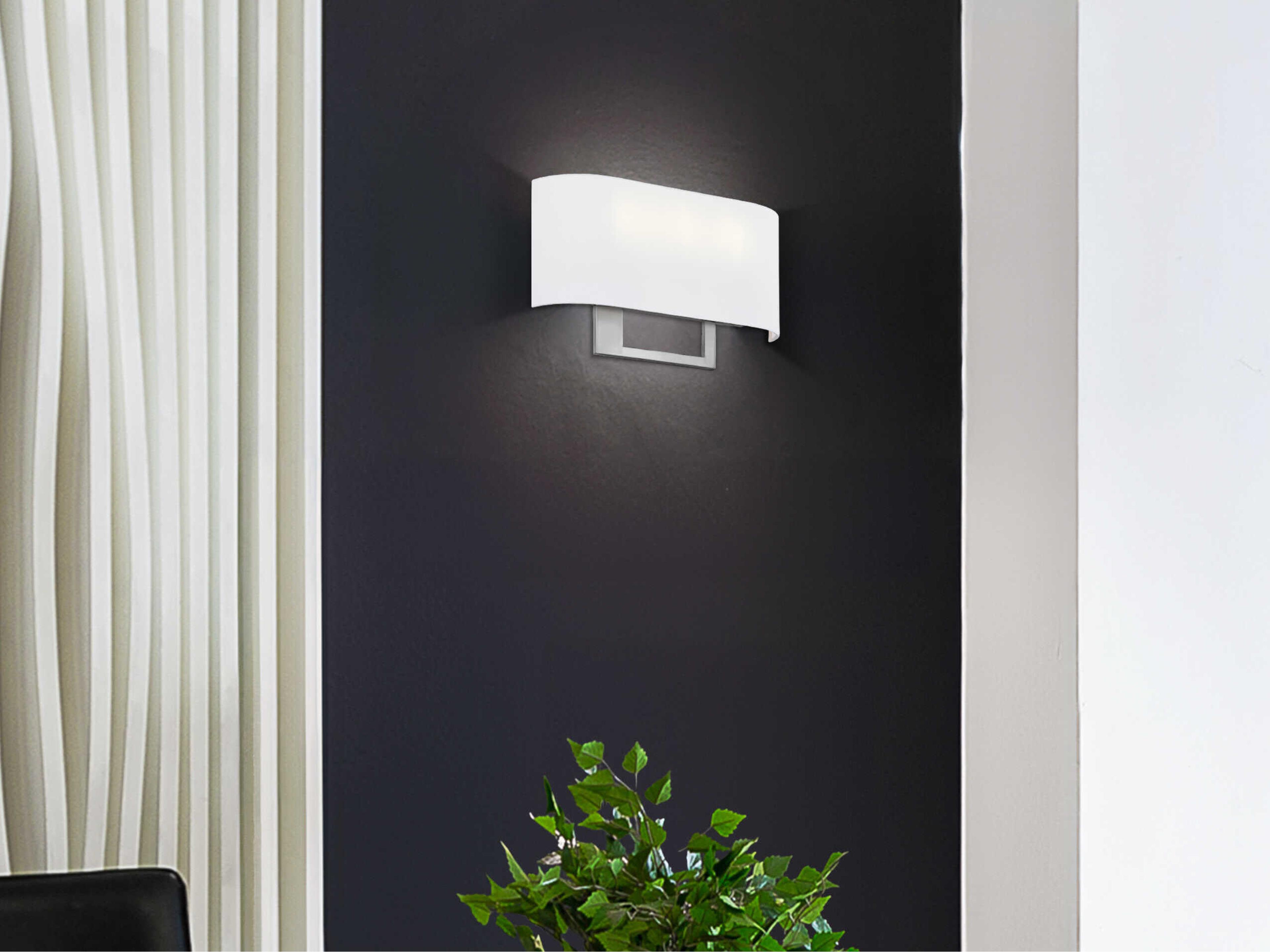 Justice Design Group Textile Callie 3-Light Brushed Nickel Wall Sconce