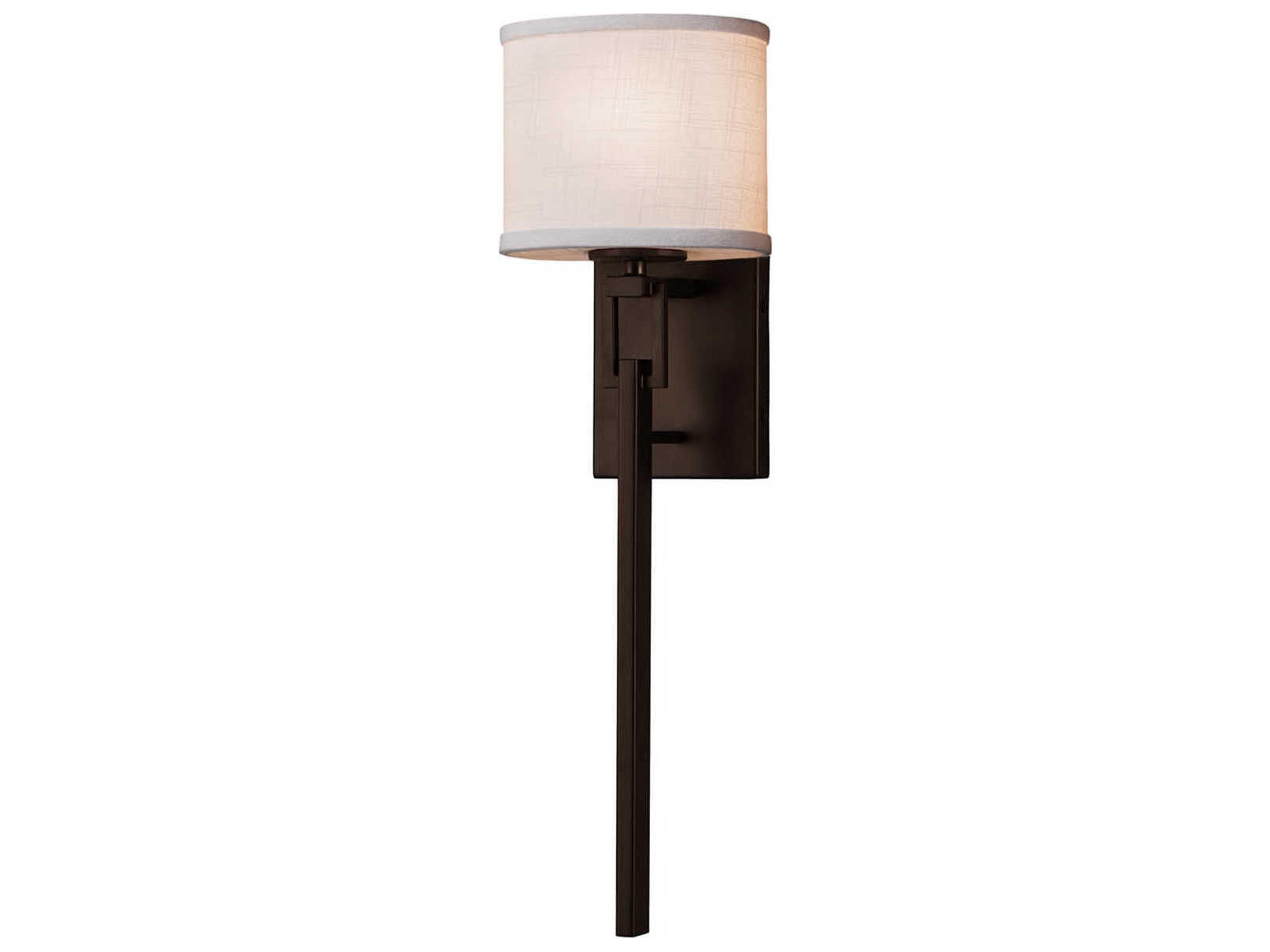 Textile 1-Light Dark Bronze Wall Sconce