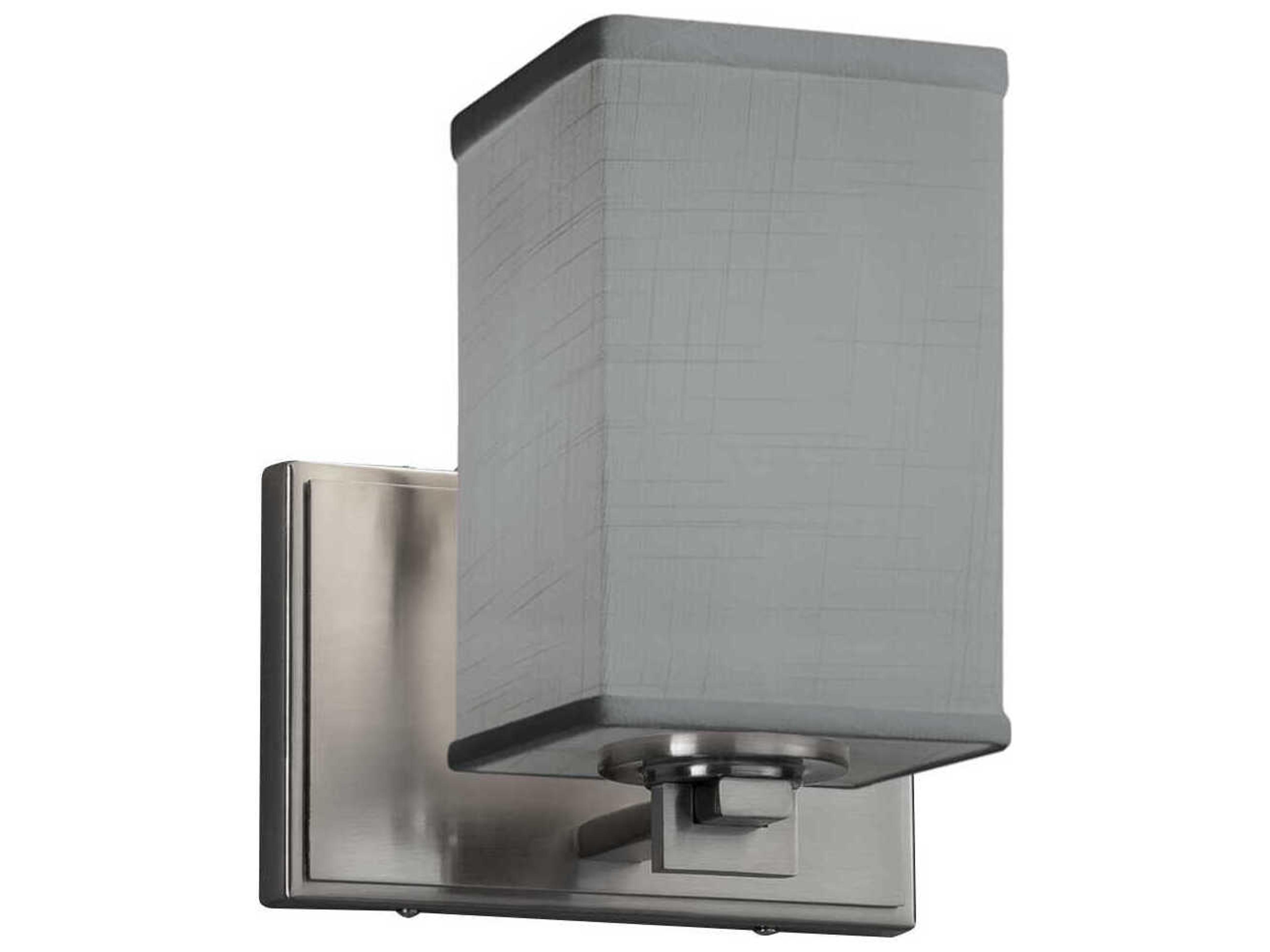 Justice Design Group Textile 1-Light Bronze Wall Sconce