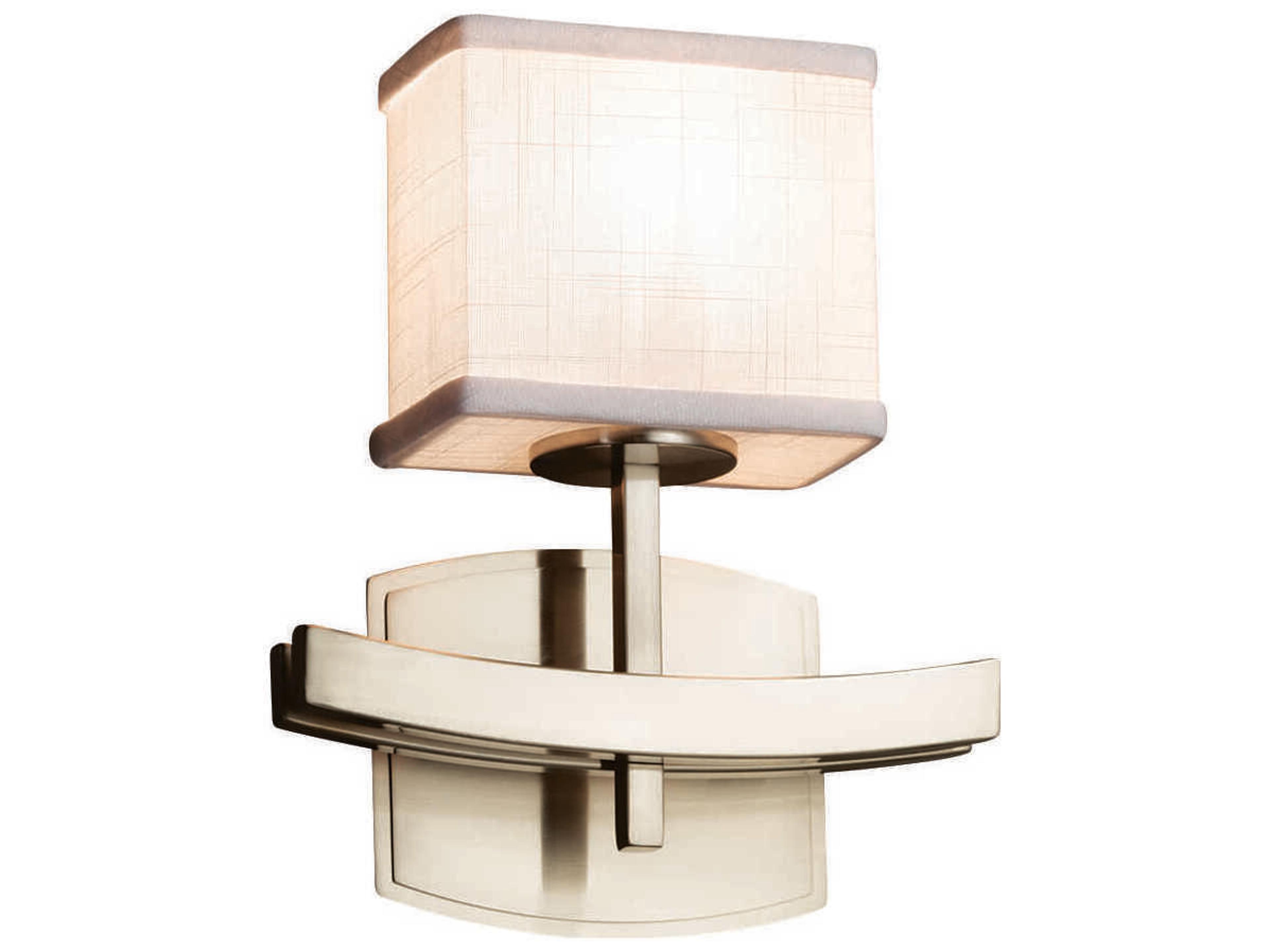 Justice Design Group Textile 1-Light Bronze Wall Sconce