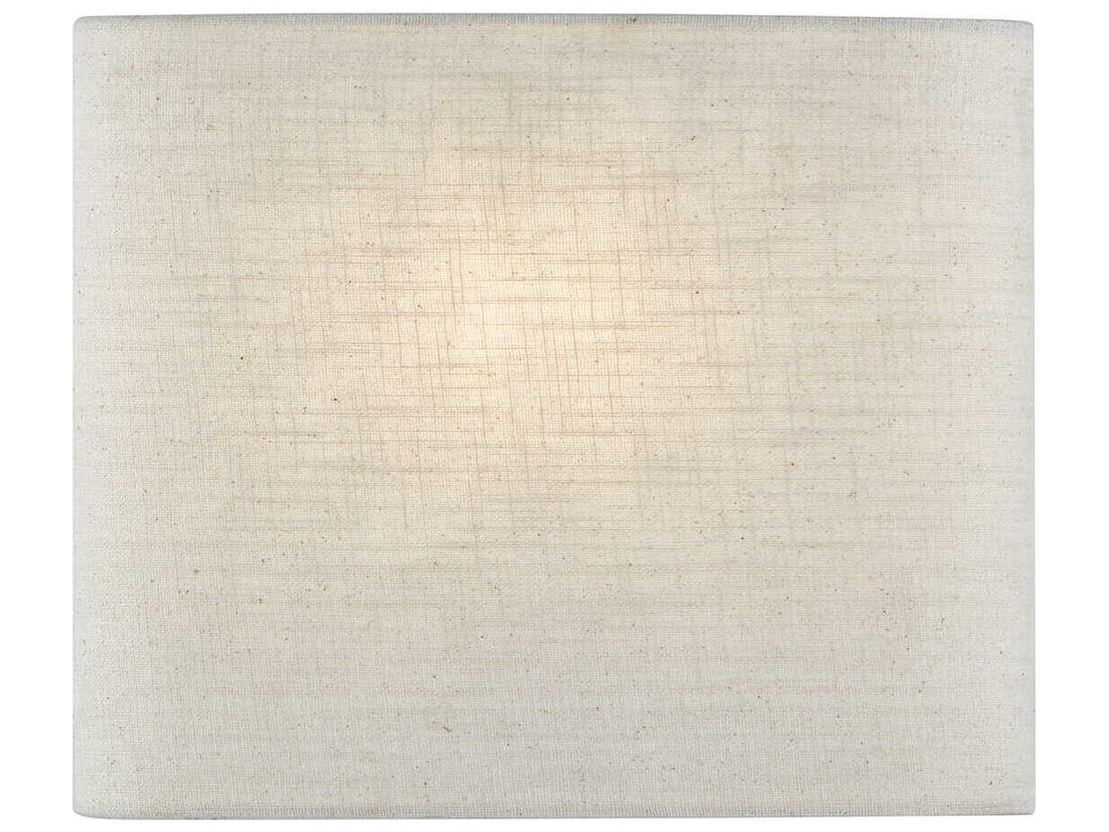 Textile 1-Light Cream Linen Off White ADA Wall Sconce