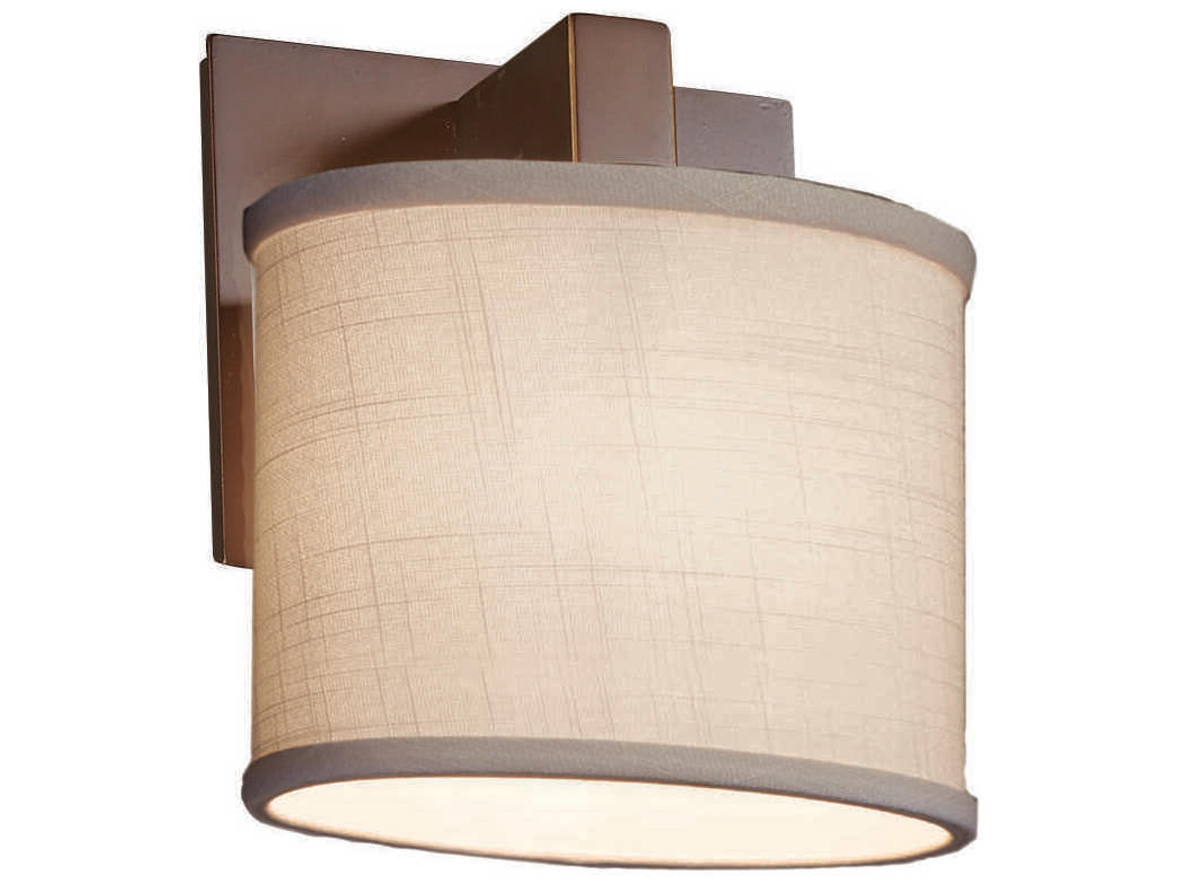 Textile 1-Light Black Wall Sconce