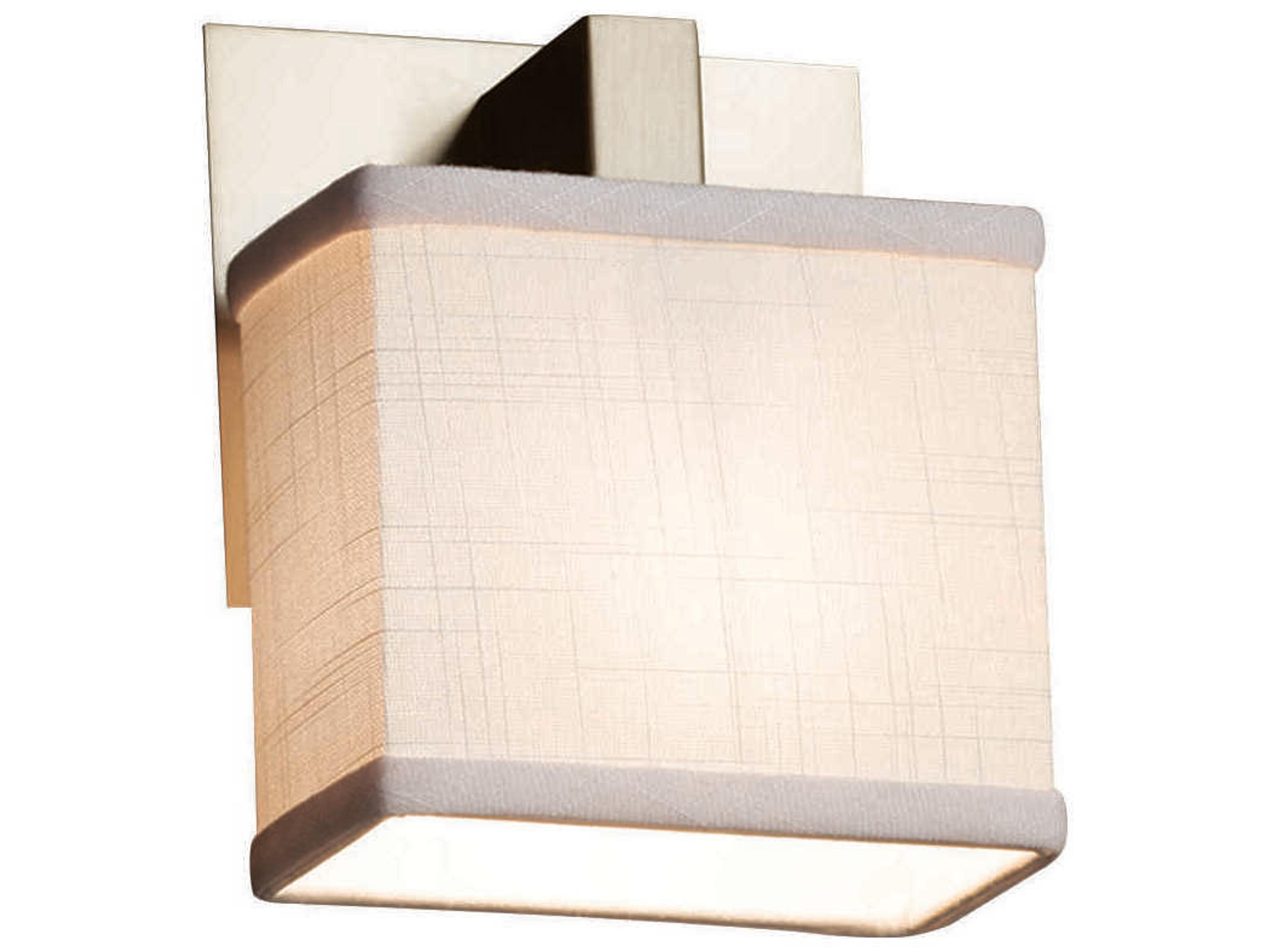 Justice Design Group Textile 1-Light Black Wall Sconce