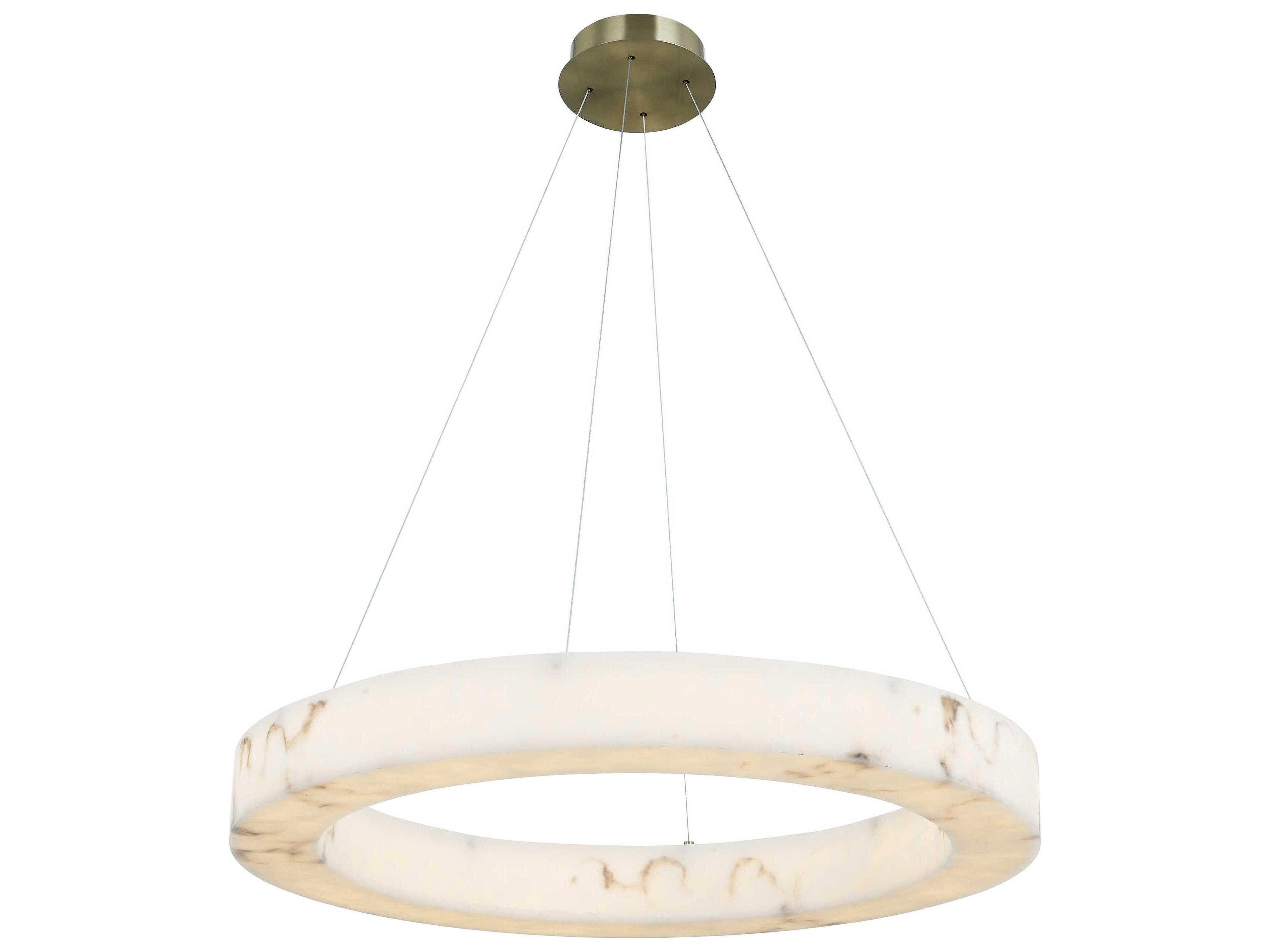 Lumenaria Medley Brushed Brass Round Pendant