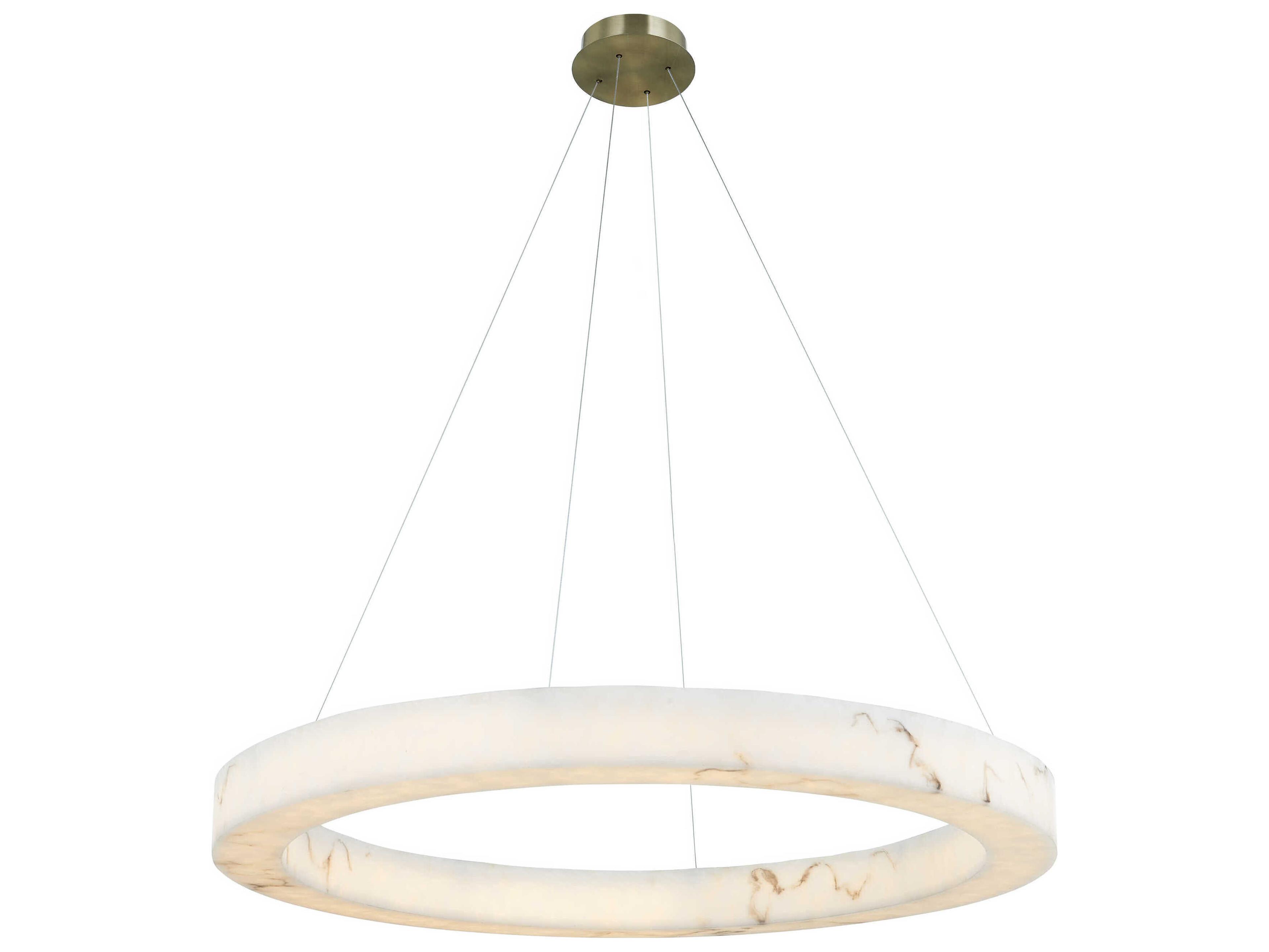 Lumenaria Medley Brushed Brass Round Pendant