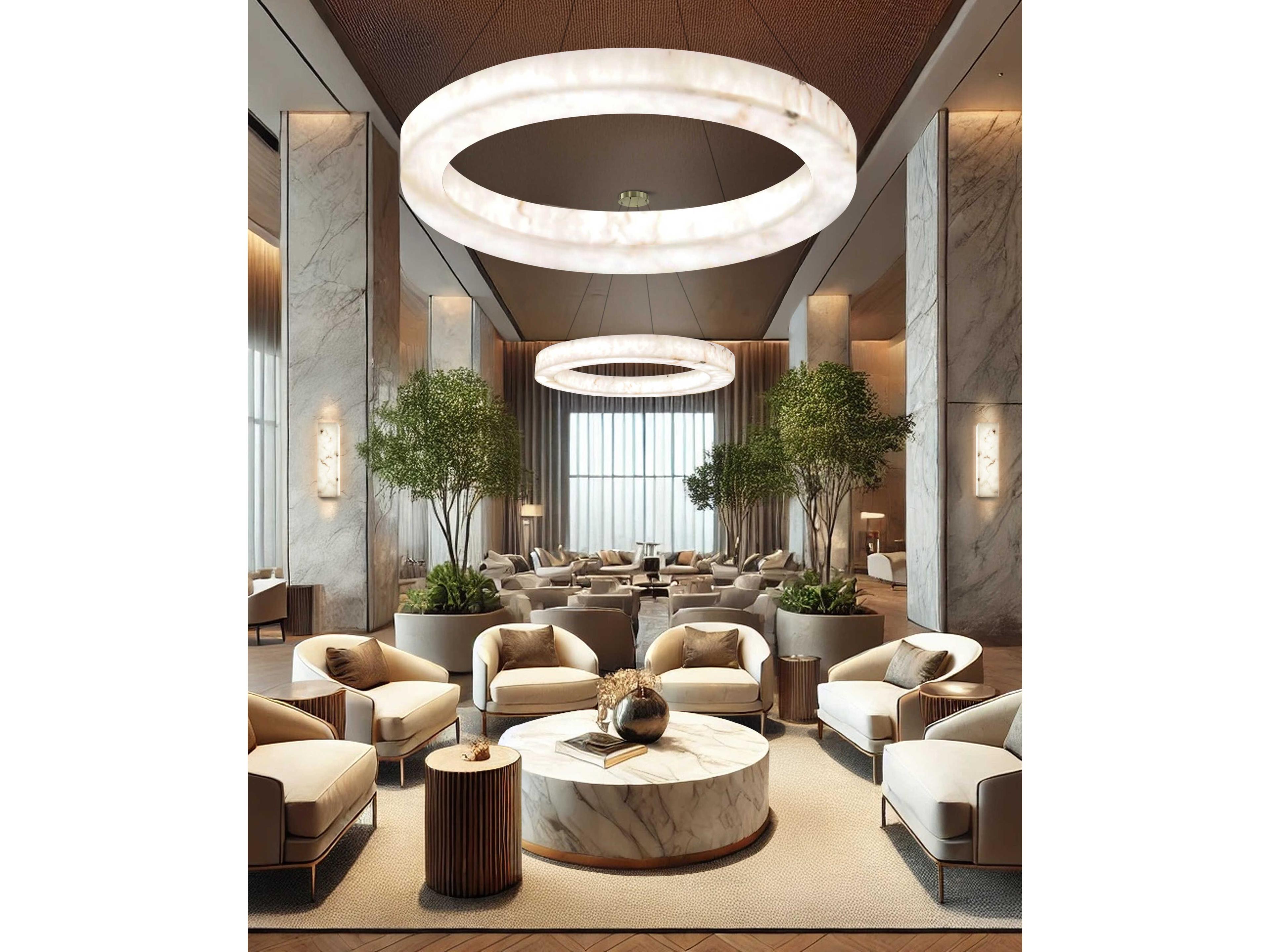 Justice Design Group Lumenaria Medley Brushed Brass White Round Pendant