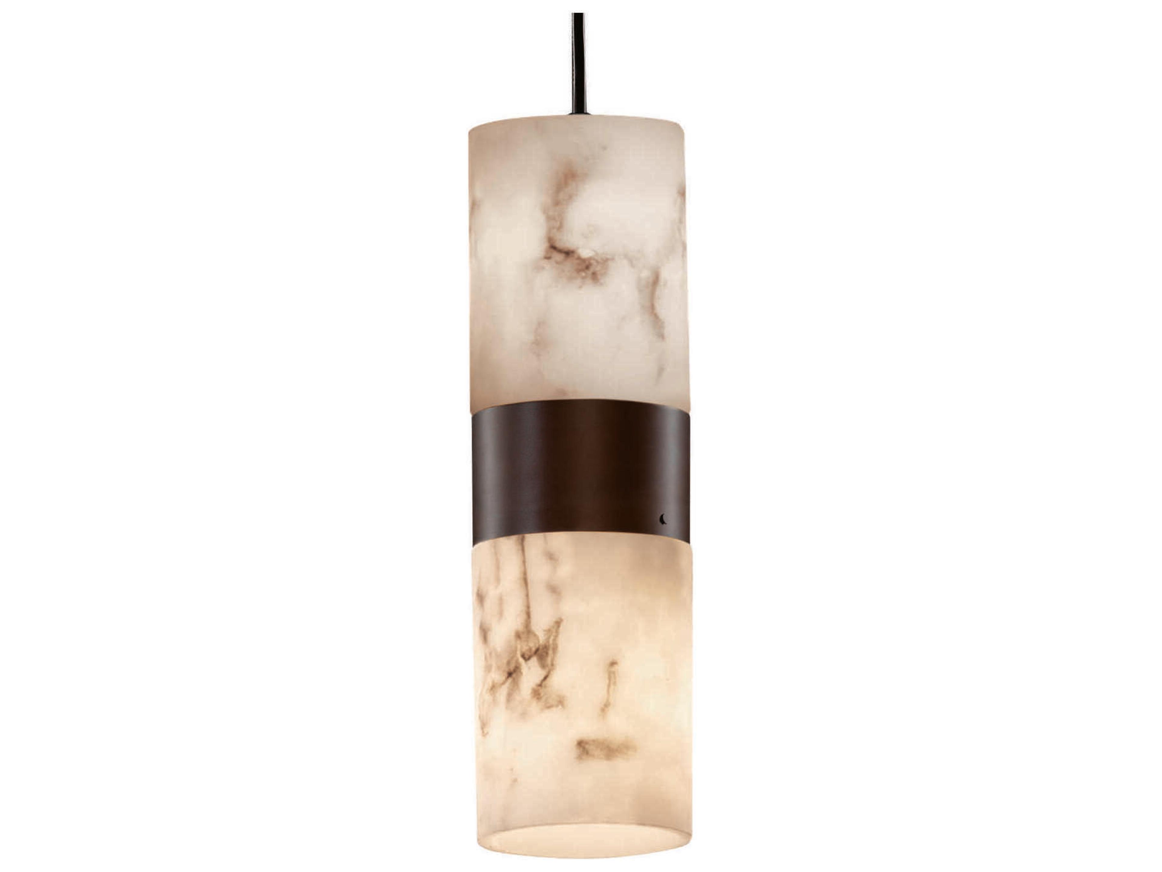 Lumenaria 2-Light Bronze Cylinder Mini Pendant