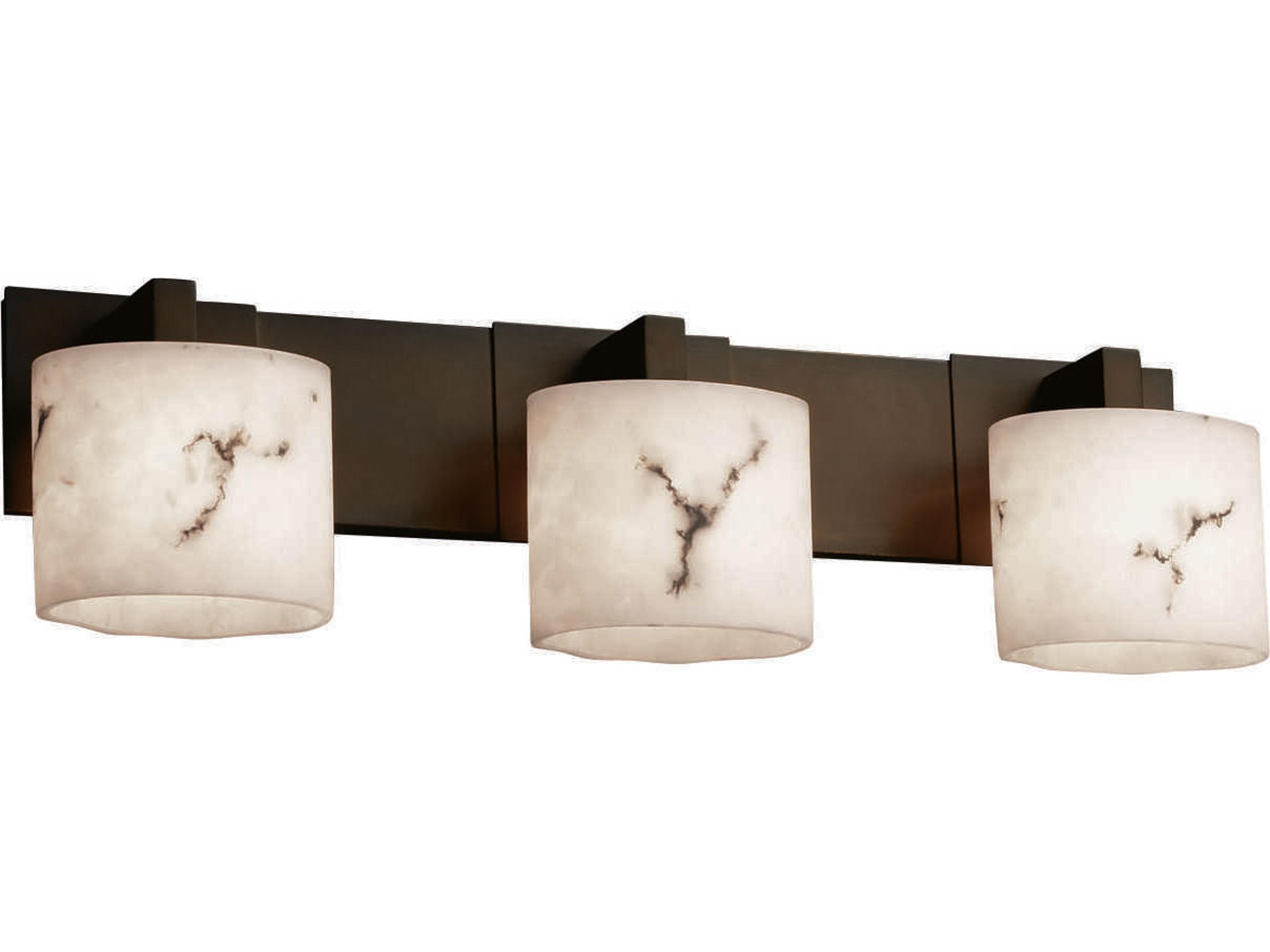 Justice Design Group Lumenaria 3-Light Nickel Vanity Light