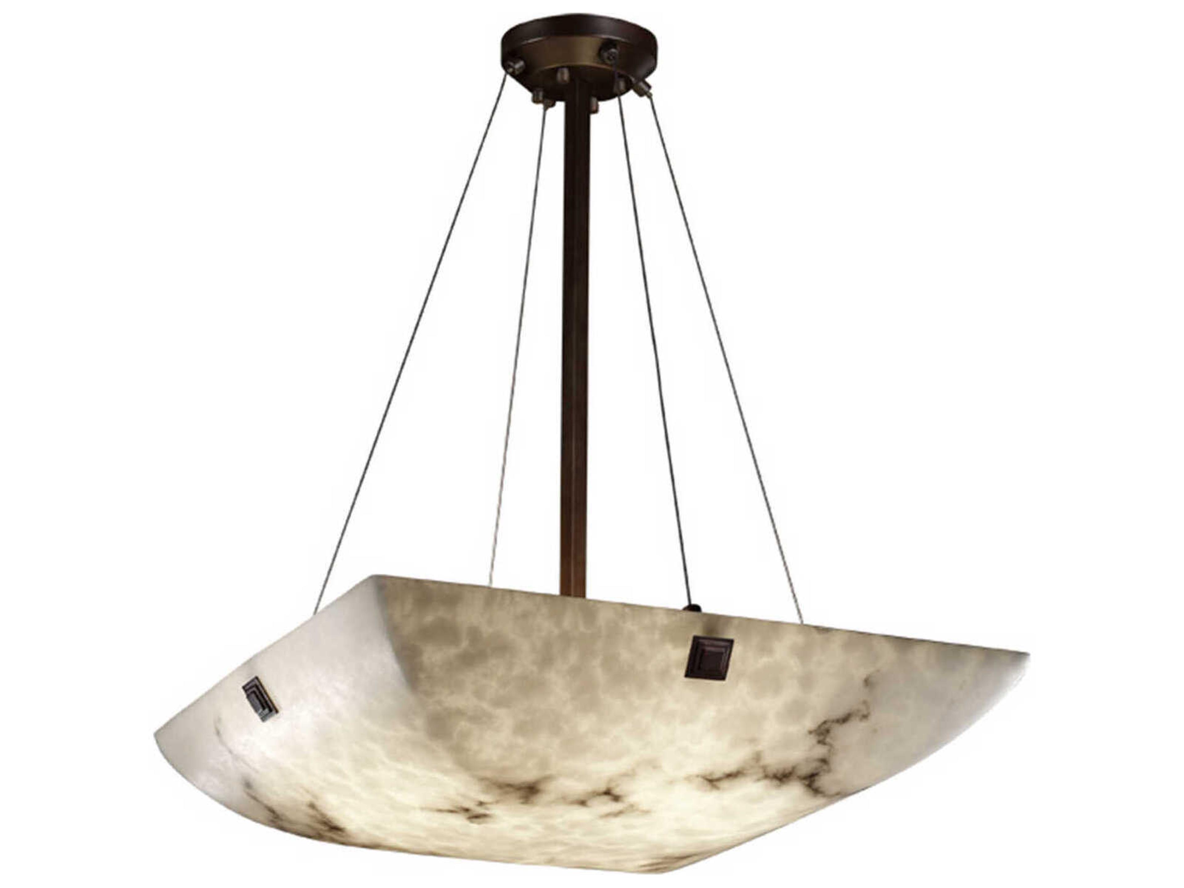Justice Design Group Lumenaria 3-Light Black Bowl Pendant