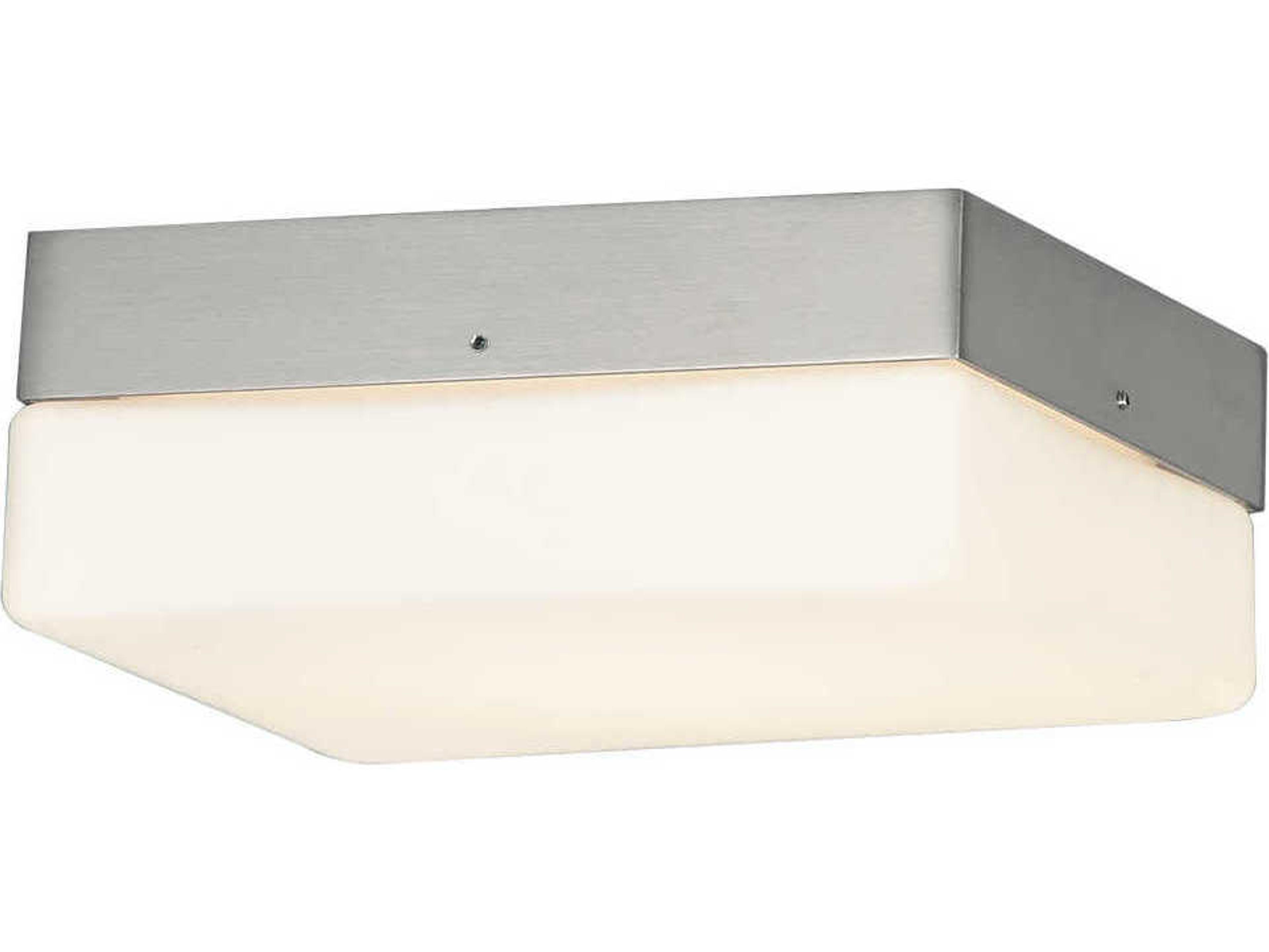 Fusion Brushed Nickel Glass LED Flush Mount
