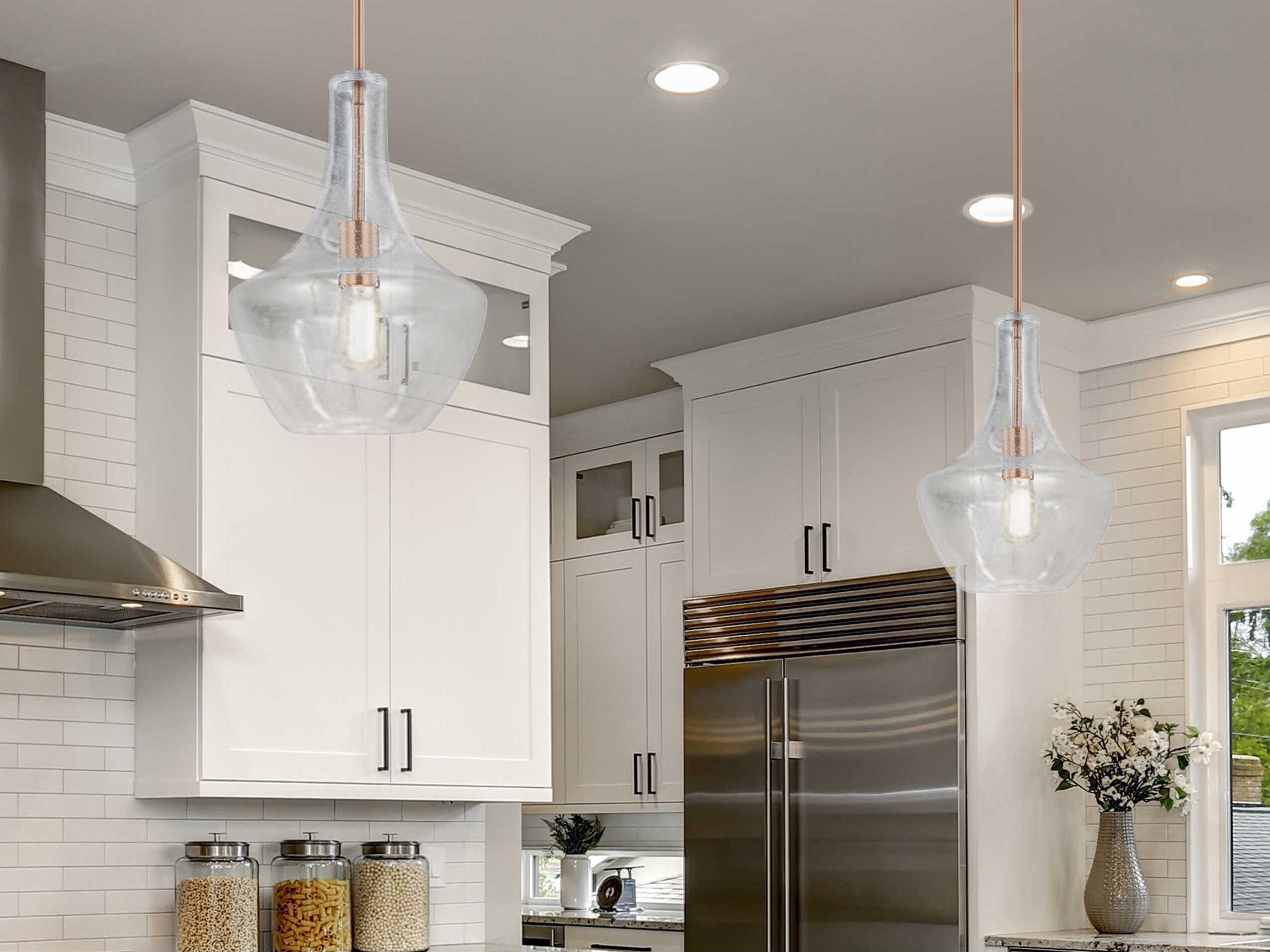 Justice Design Group Fusion 1-Light Brass Glass Pendant