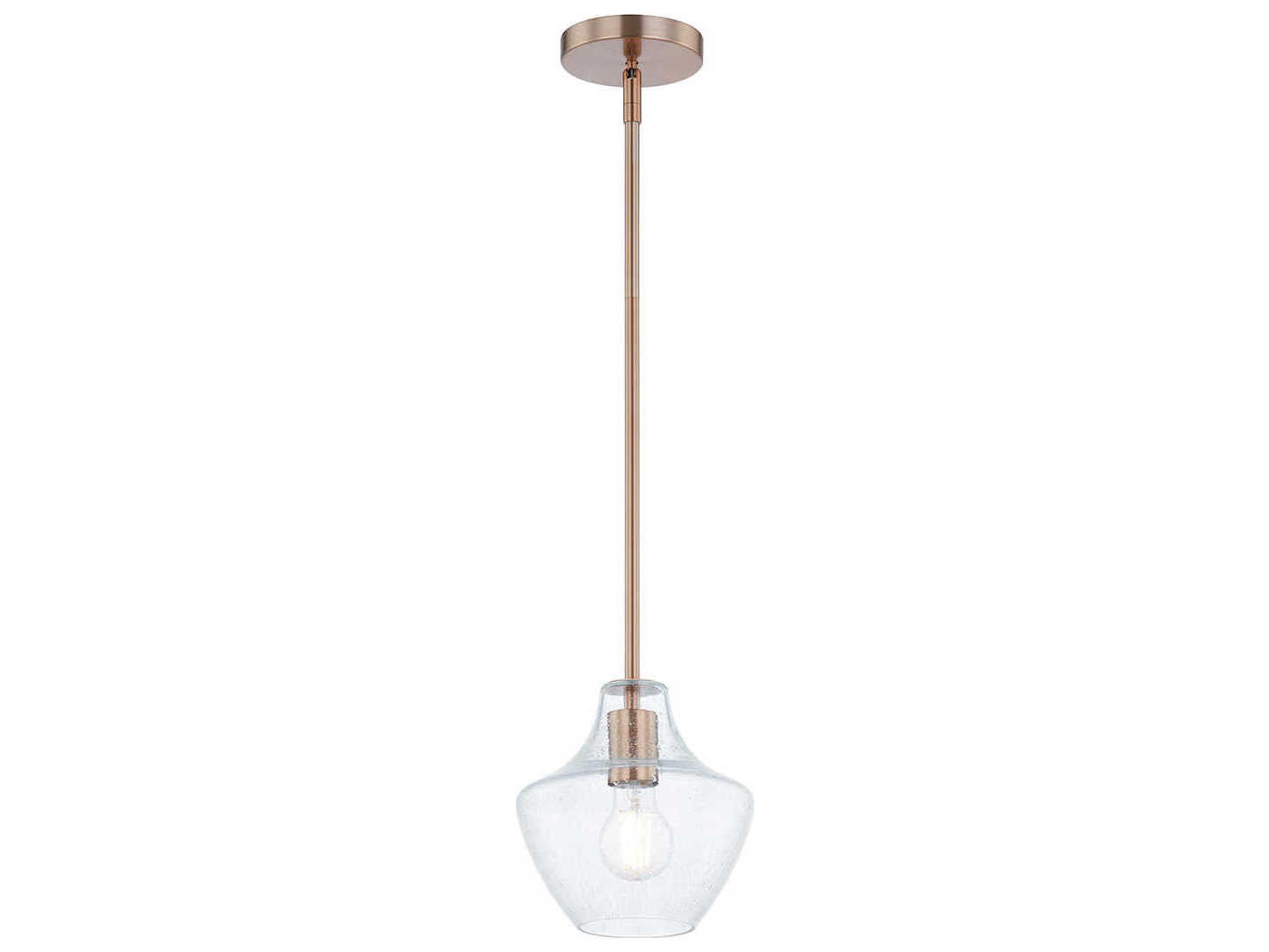 Fusion Harlow 1-Light Brushed Brass Mini Pendant