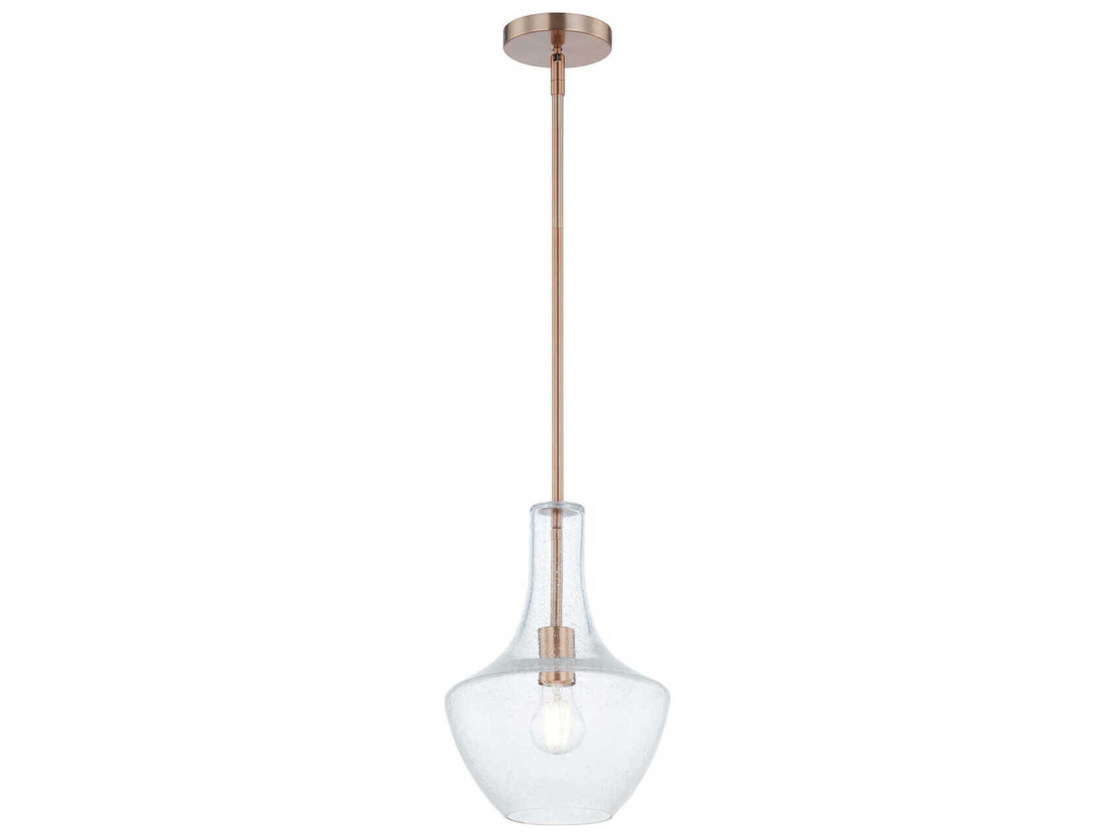 Fusion Harlow 1-Light Brushed Brass Mini Pendant