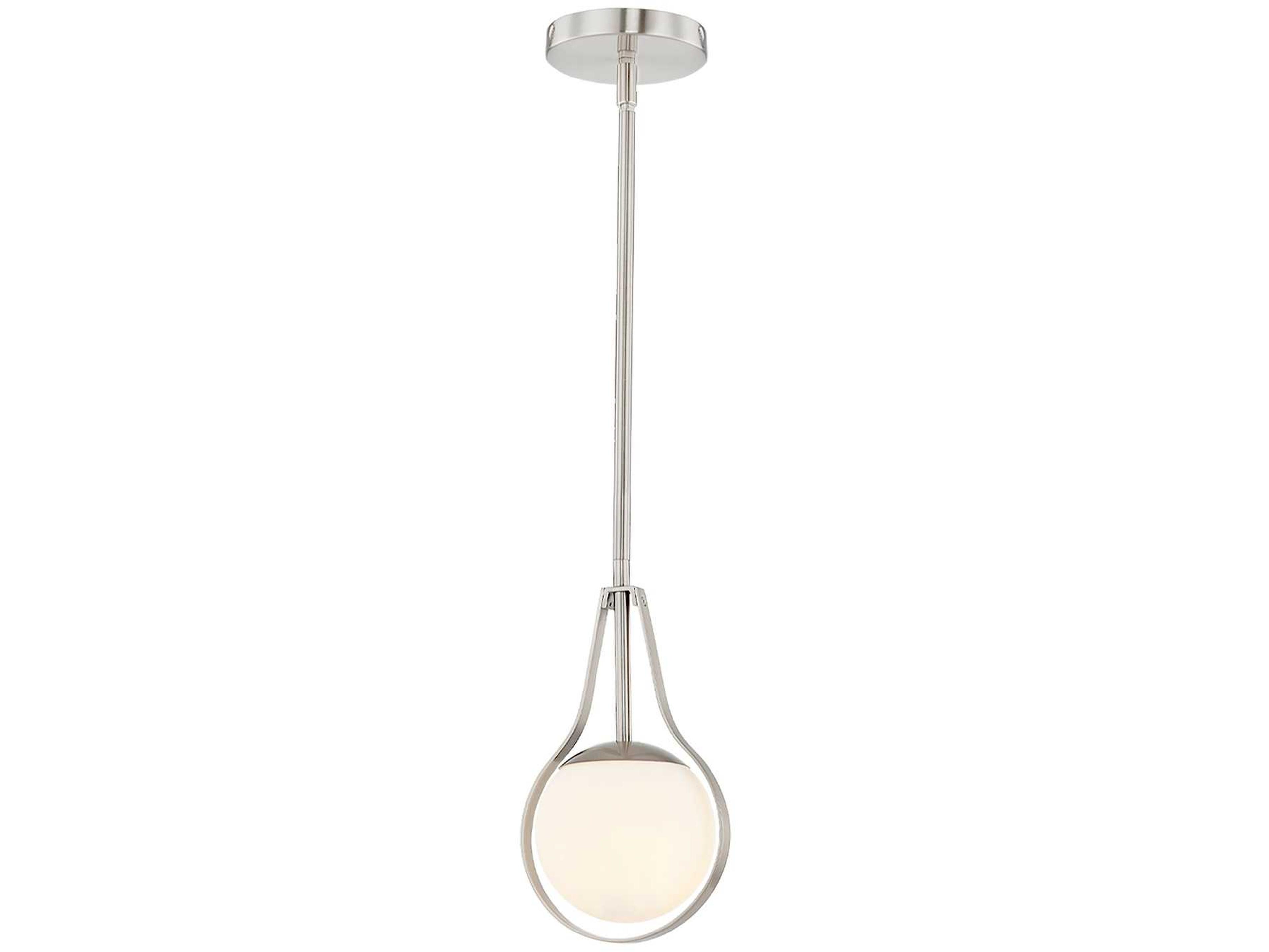 Justice Design Group Fusion 1-Light Brass Glass LED Globe Mini Pendant
