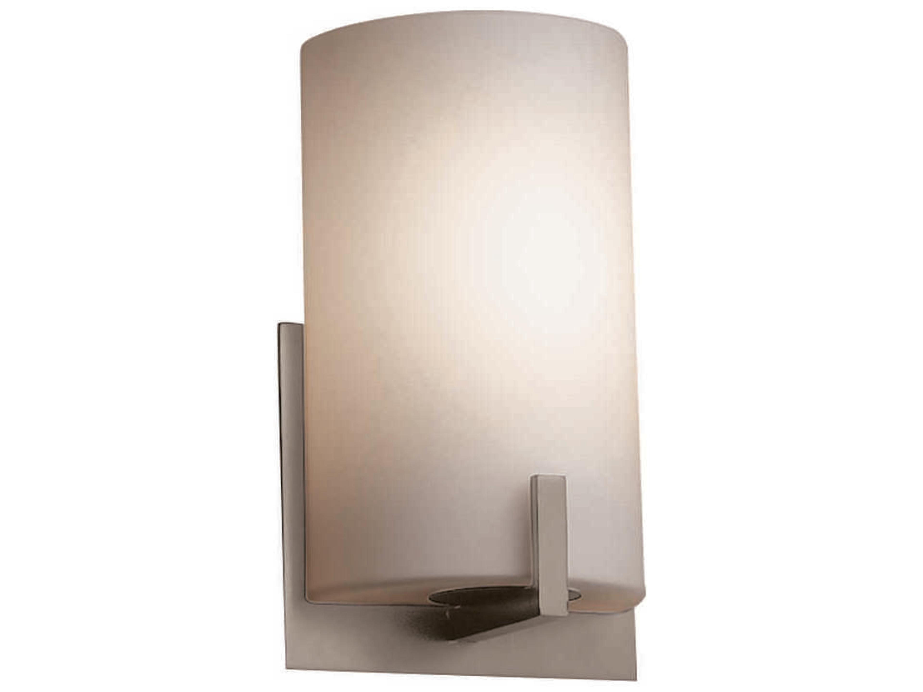 Fusion Nickel Glass Wall Sconce