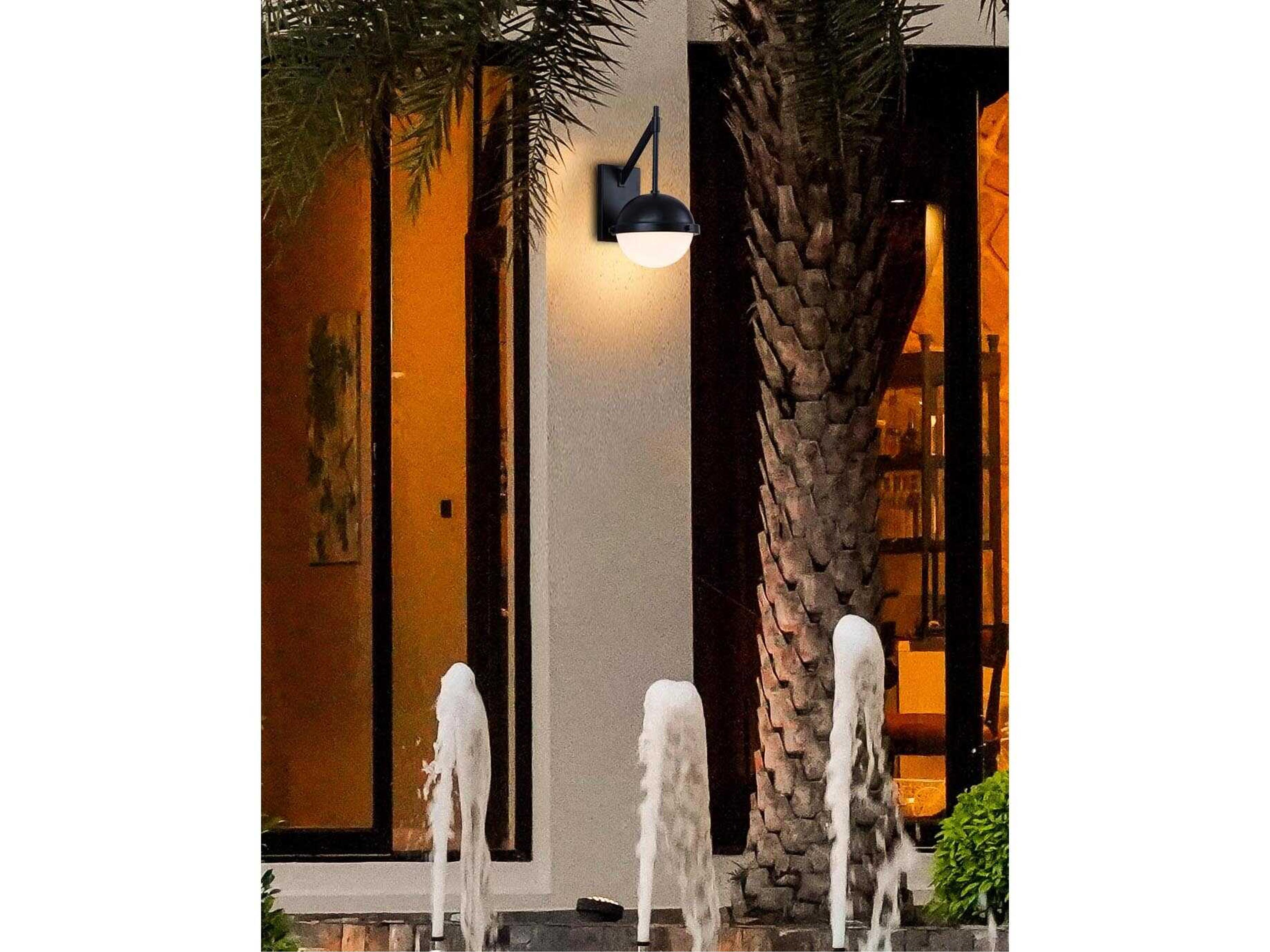 Justice Design Group Fusion Bowery Outdoor Wall Light