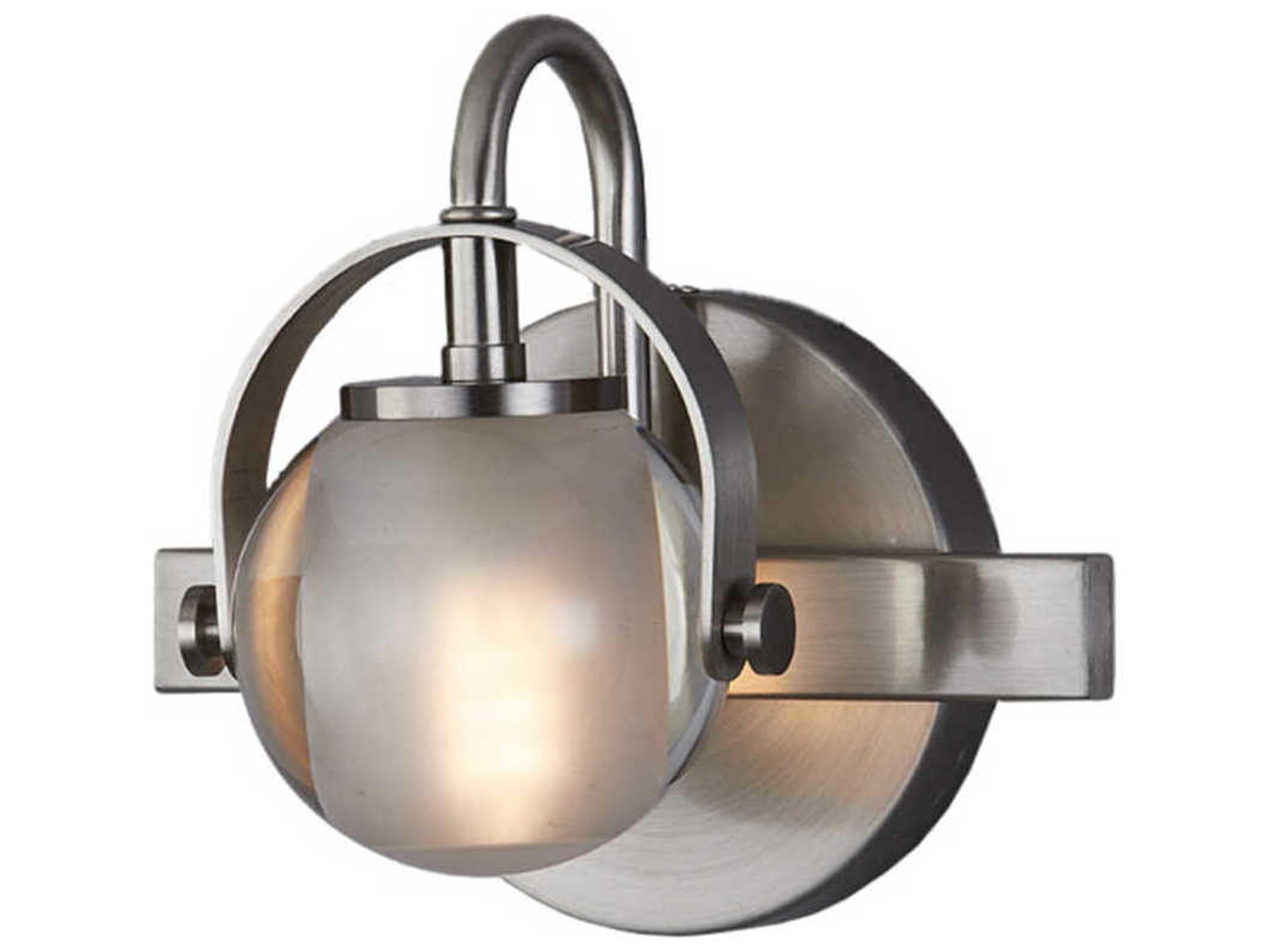 Justice Design Group Fusion 1-Light Black Glass LED Wall Sconce