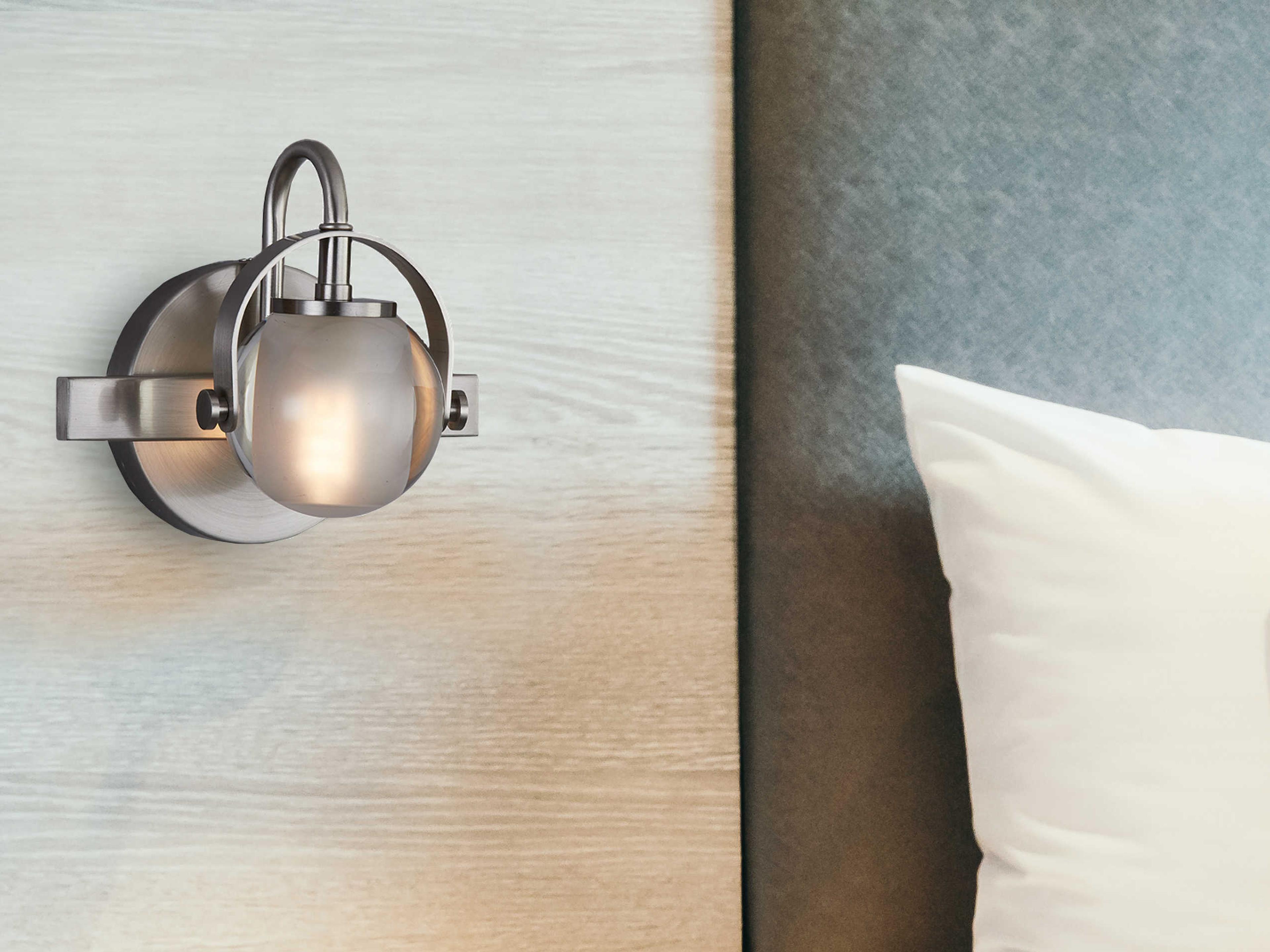 Justice Design Group Fusion 1-Light Black Glass LED Wall Sconce