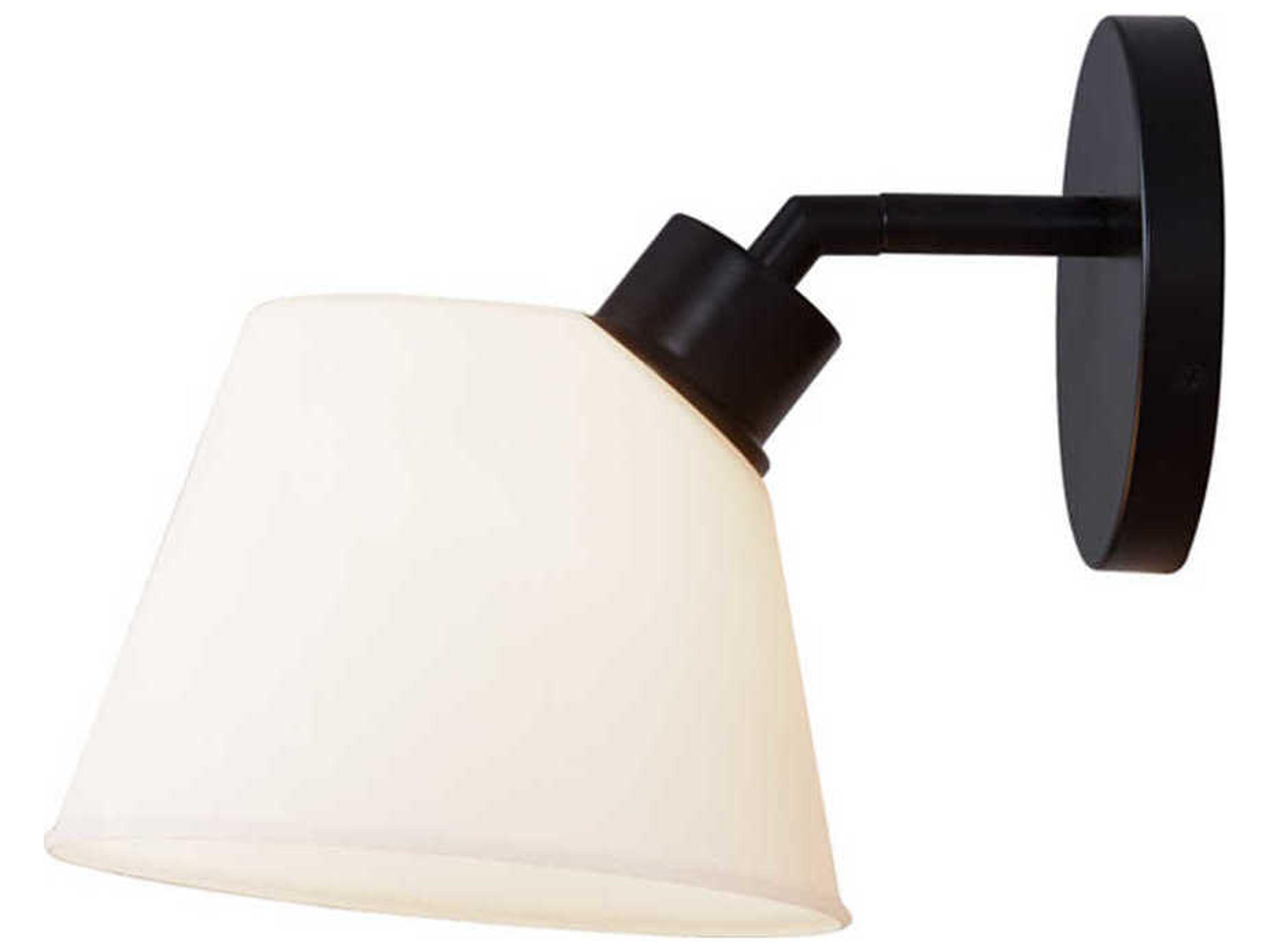 Justice Design Group Fusion 1-Light Matte Black Glass Wall Sconce