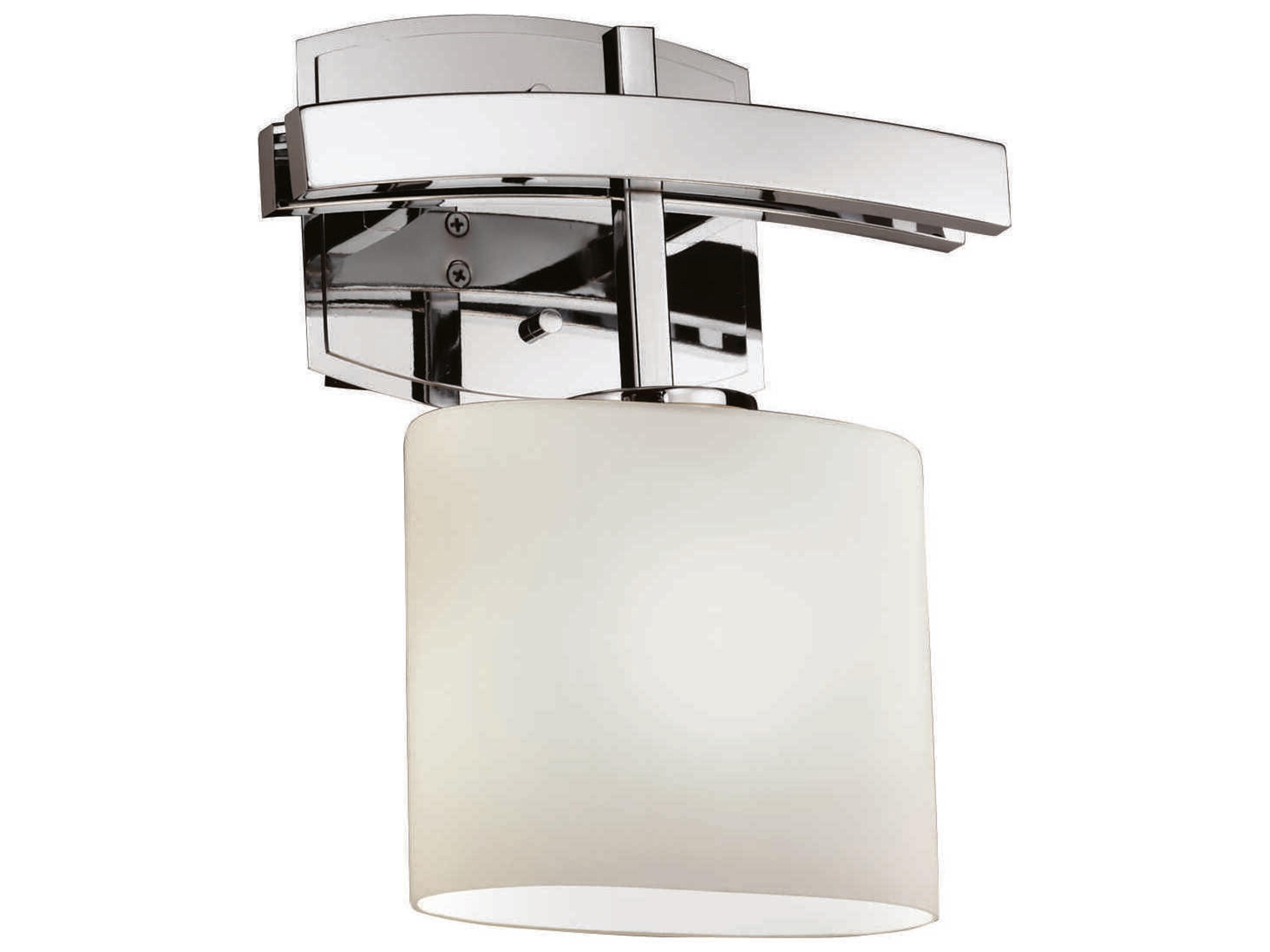 Justice Design Group Fusion 1-Light Bronze Glass Wall Sconce