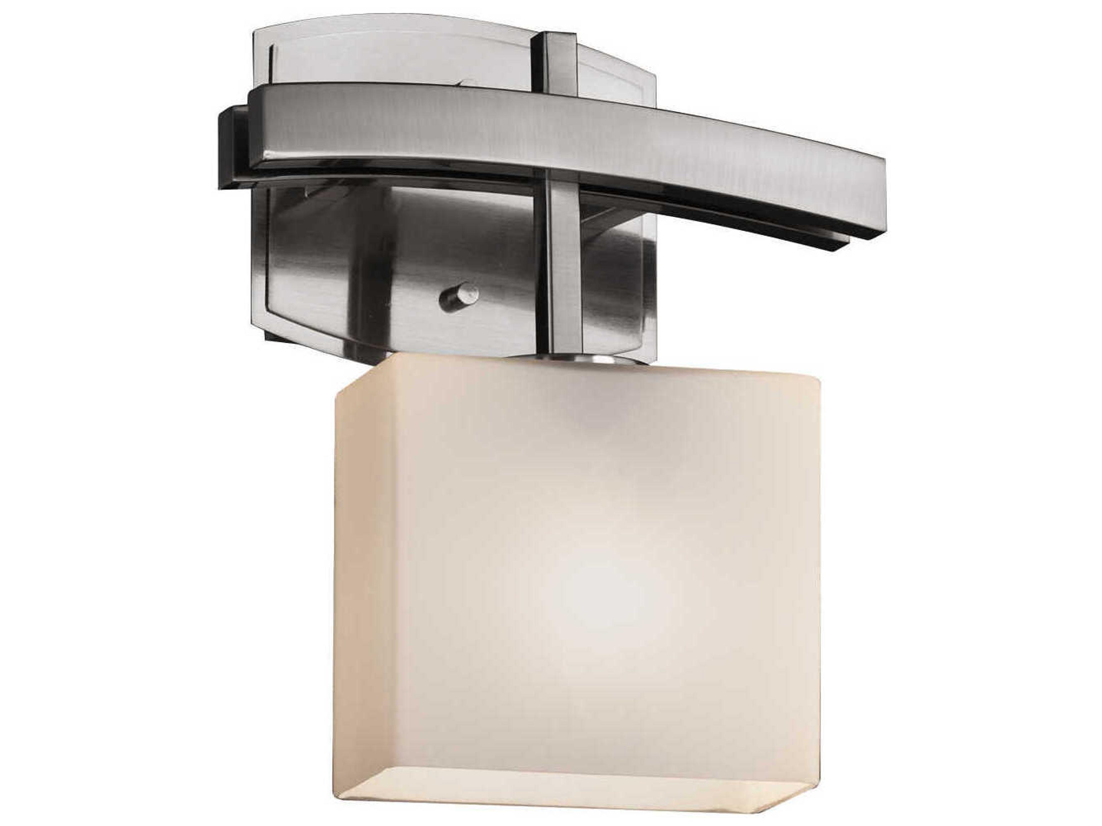 Justice Design Group Fusion 1-Light Bronze Glass Wall Sconce