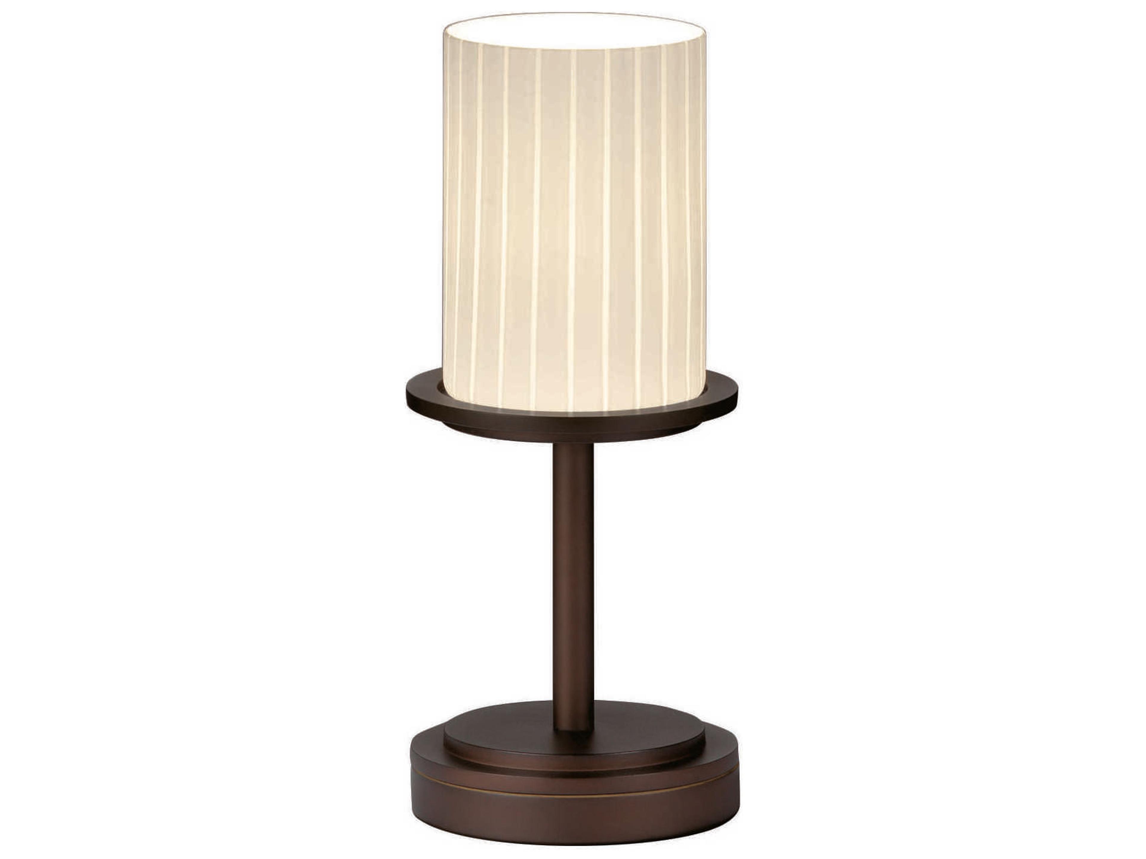 Fusion Dakota Bronze Glass Table Lamp