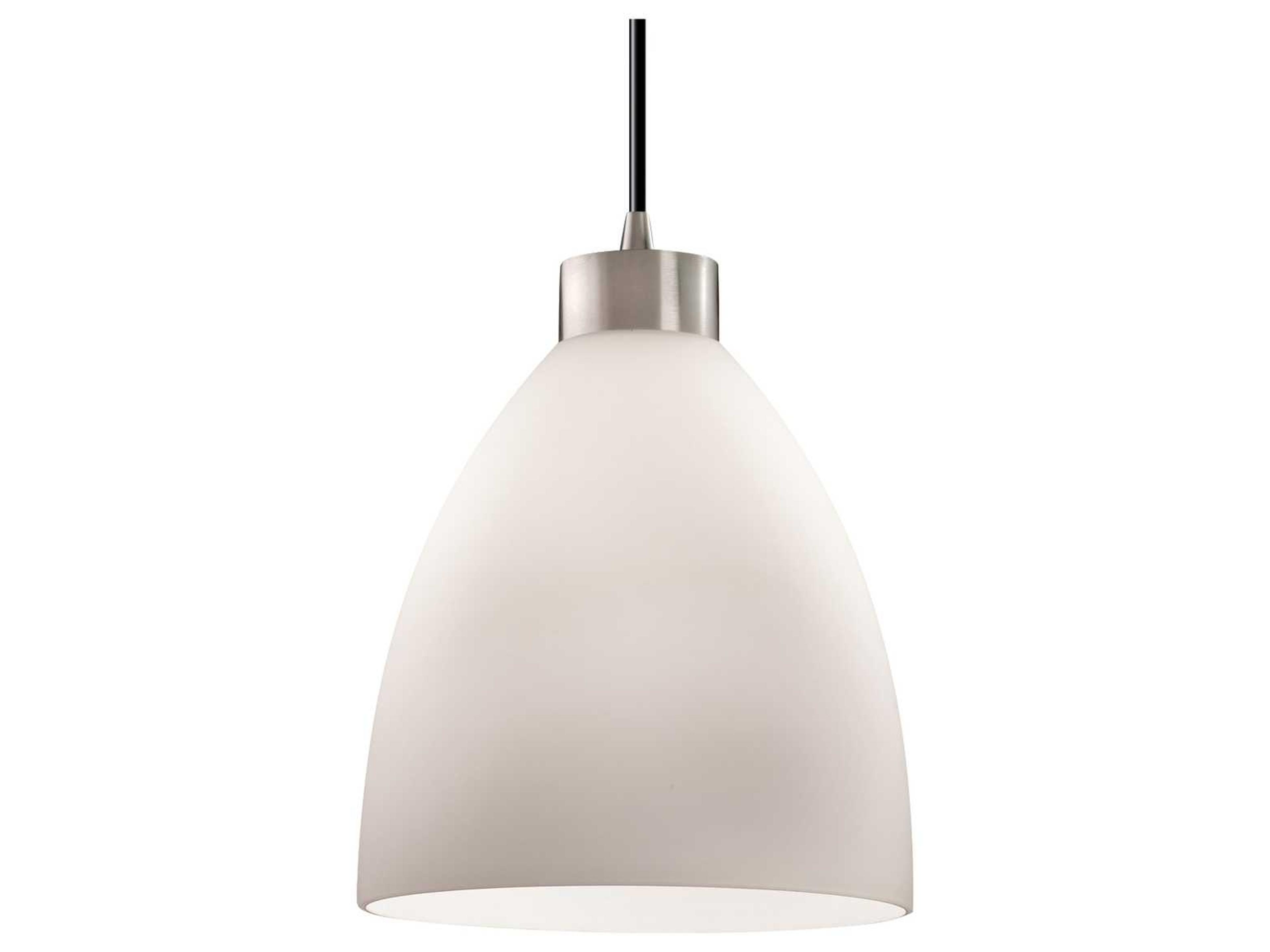 Justice Design Group Fusion 1-Light Black Glass Bell Mini Pendant