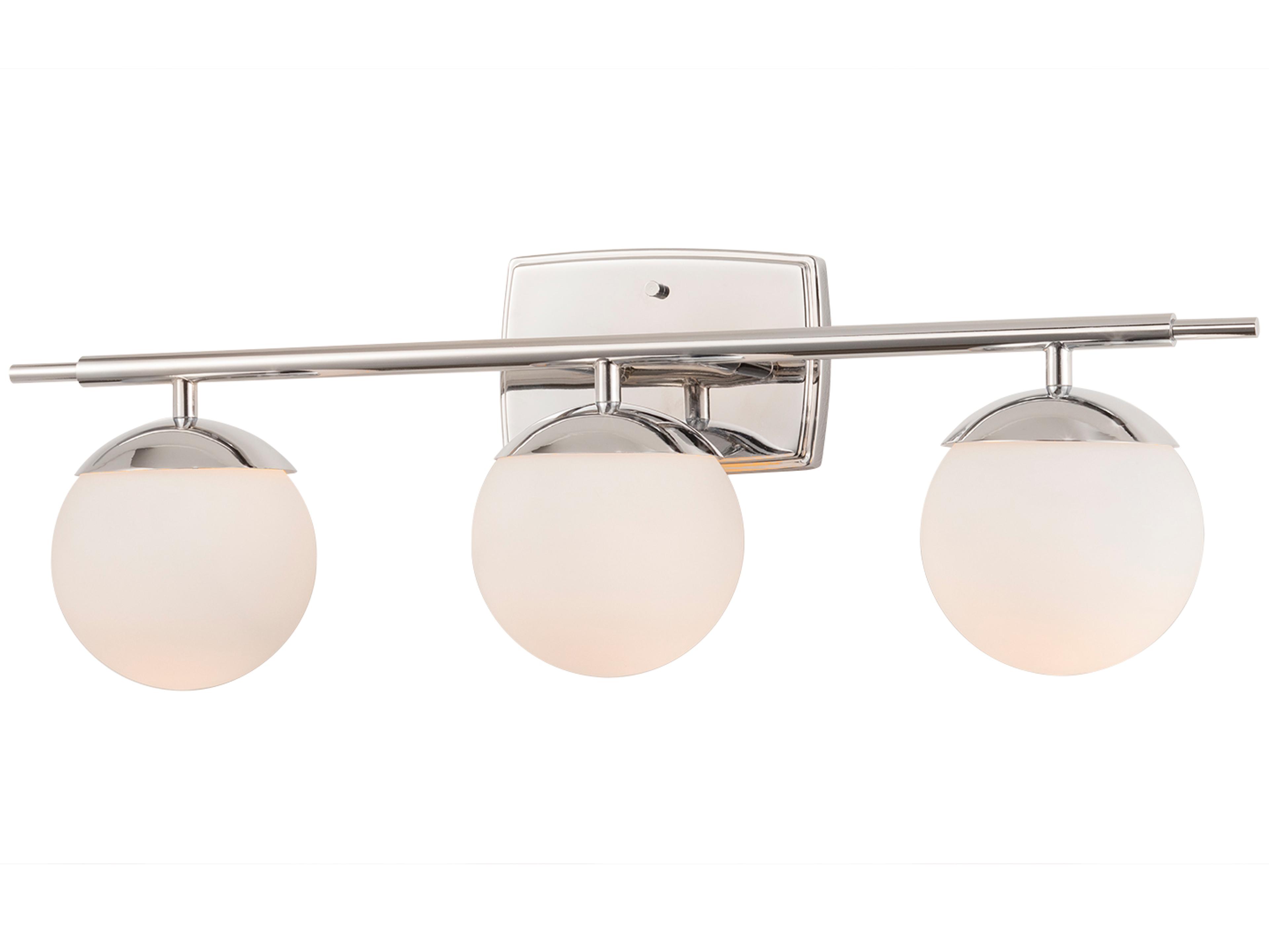 Justice Design Group Fusion 3-Light Brass Glass Vanity Light