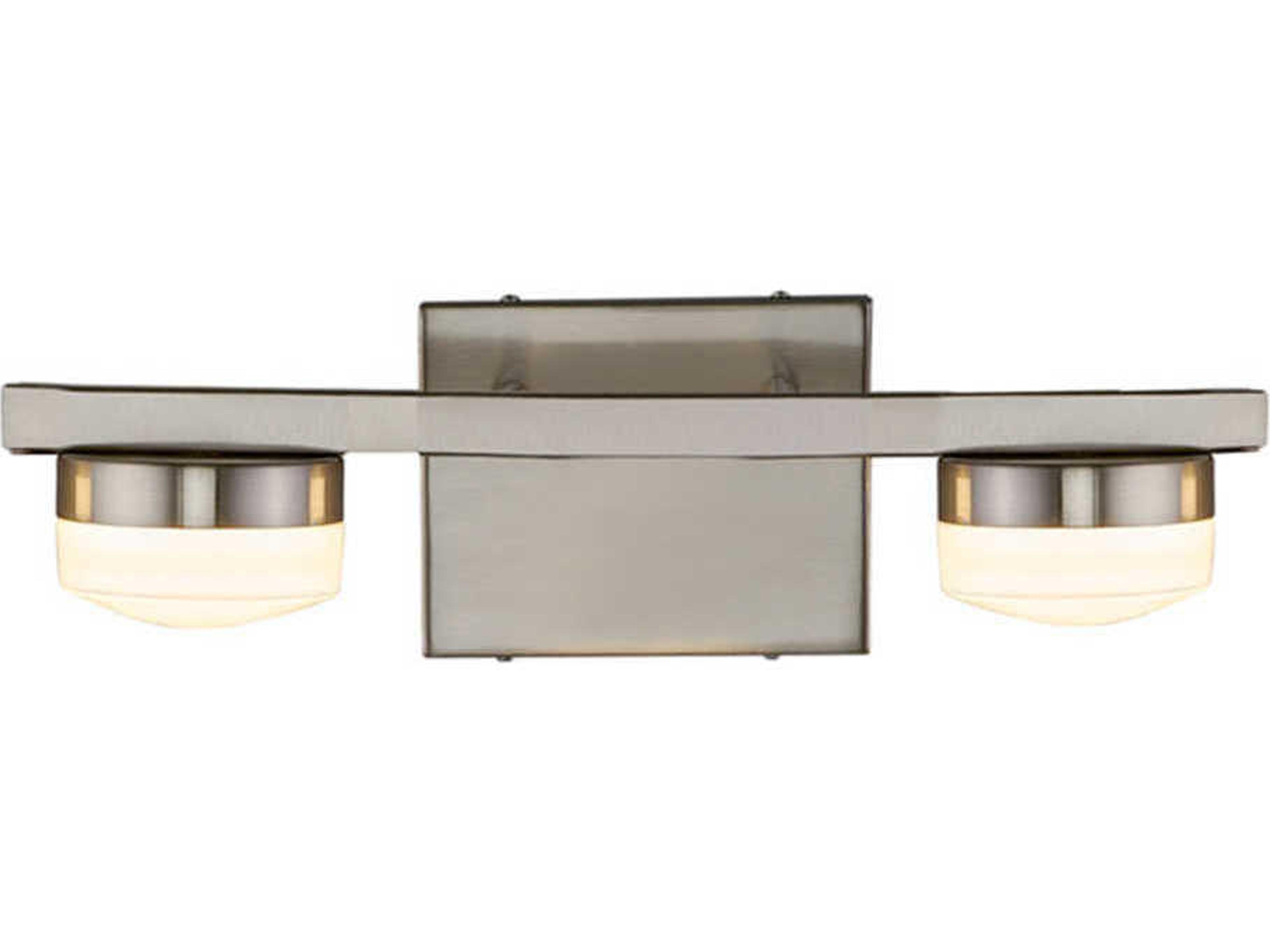 Justice Design Group Fusion Black Glass LED Vanity Light