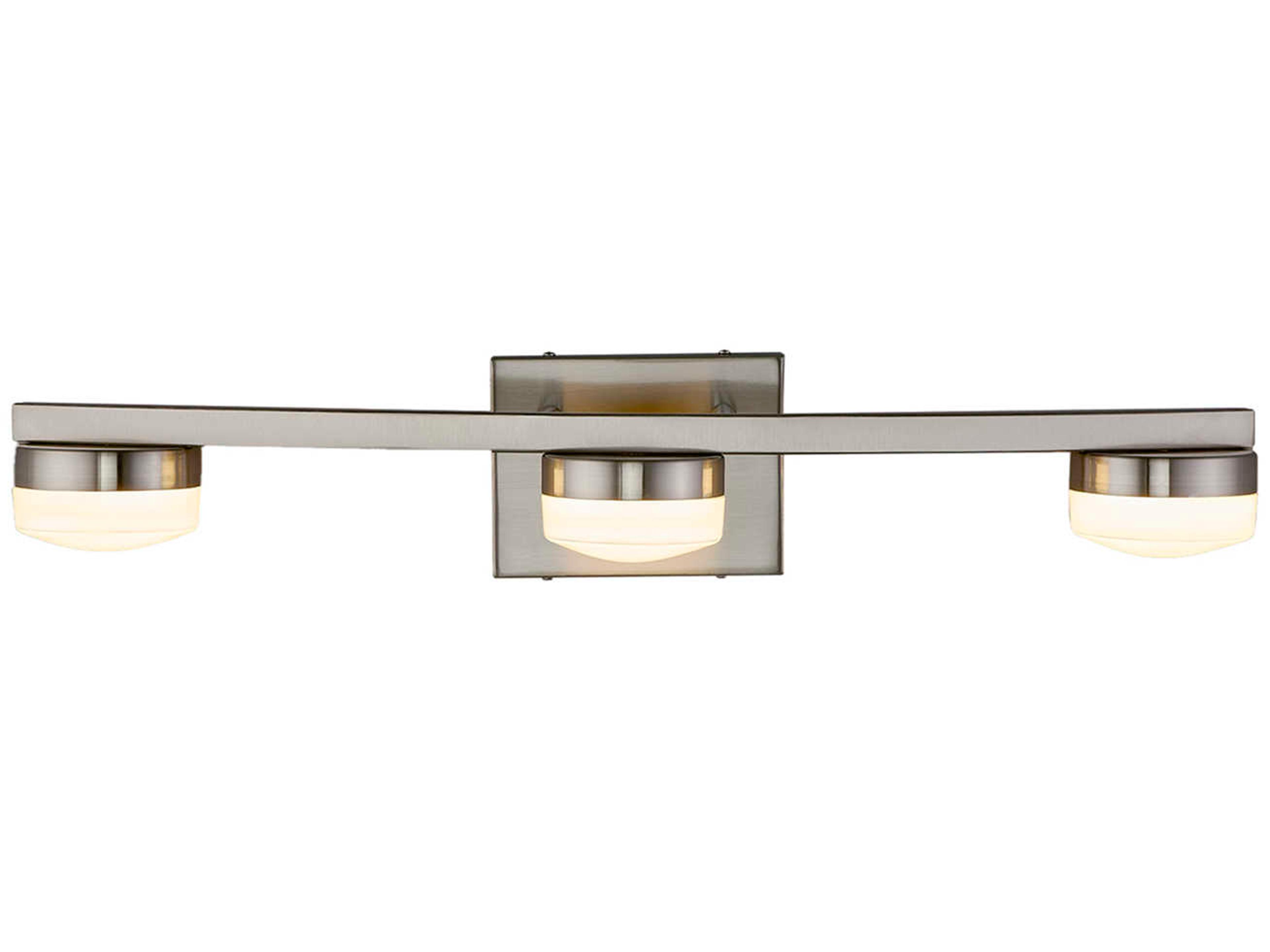 Justice Design Group Fusion Black Glass LED Vanity Light