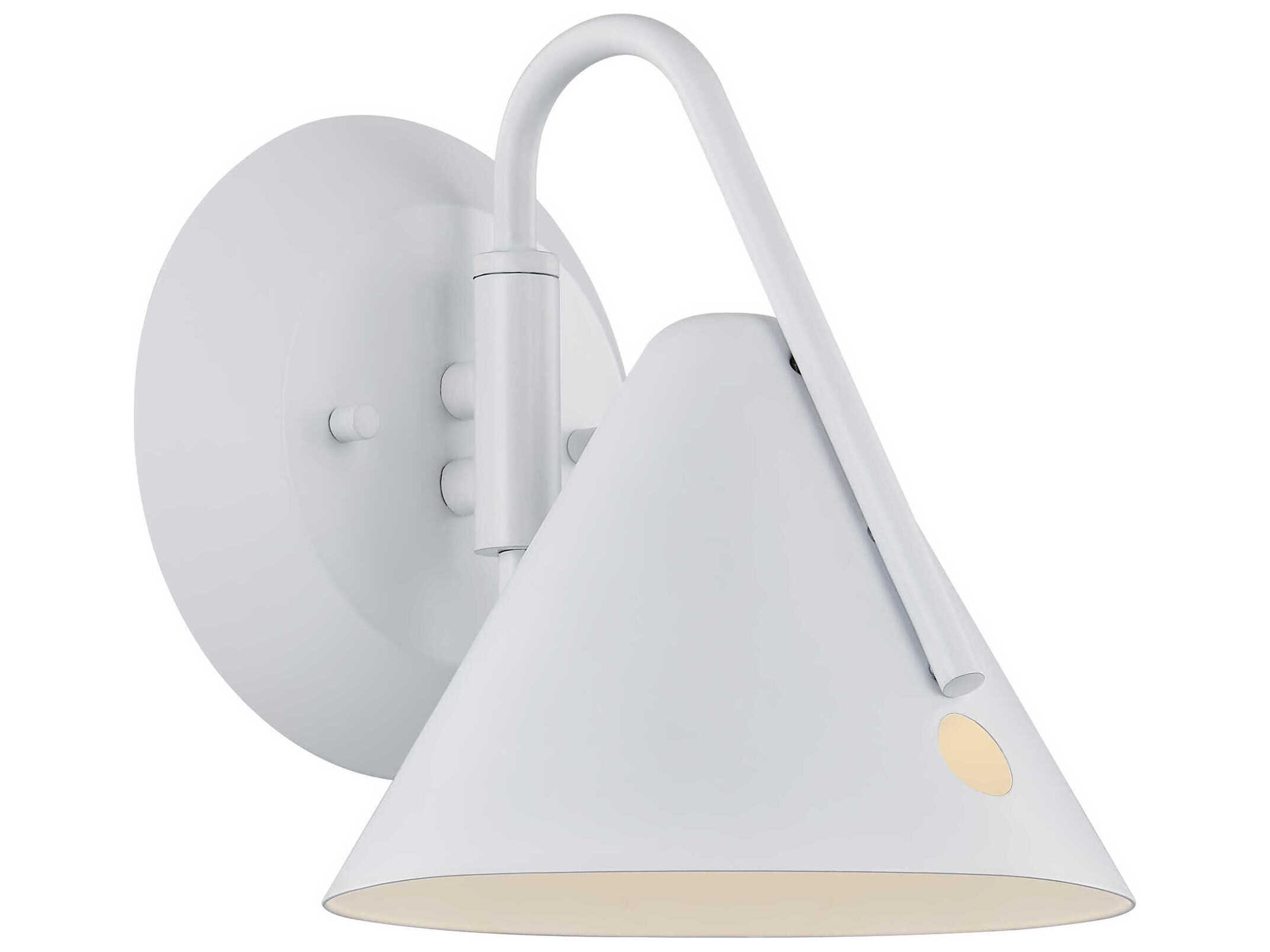 Justice Design Group Zag White Wall Sconce