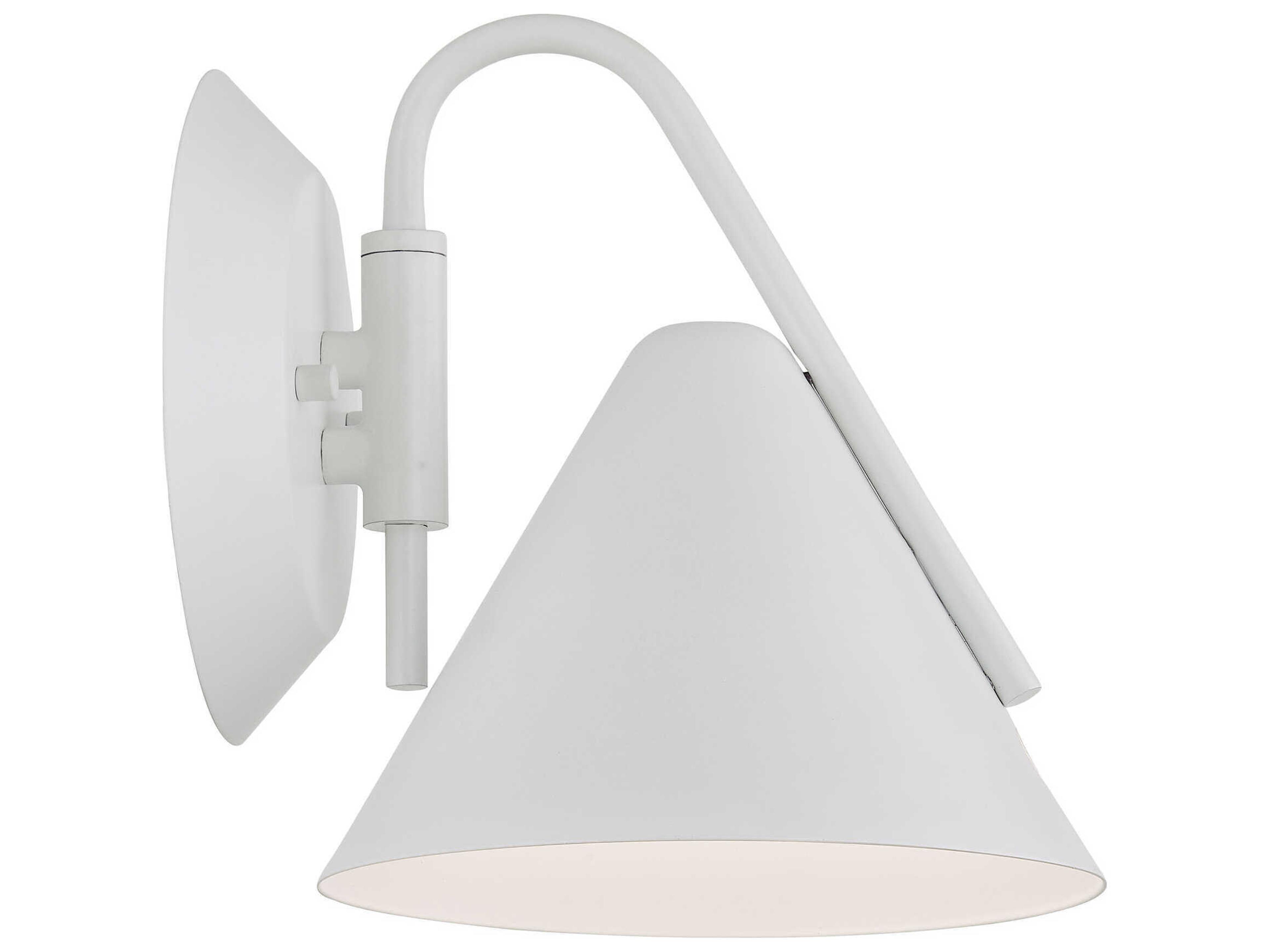 Justice Design Group Zag White Wall Sconce