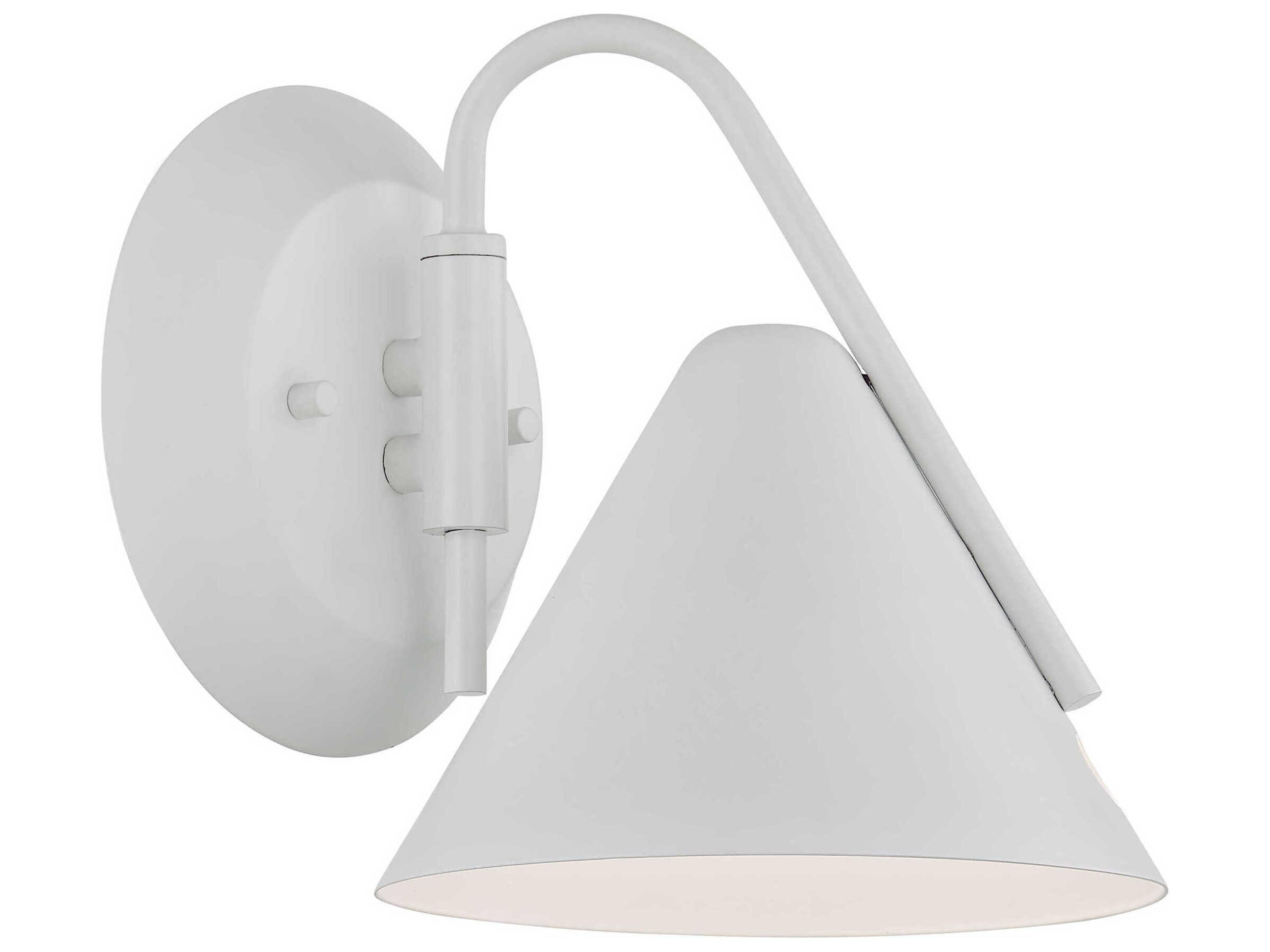 Justice Design Group Zag White Wall Sconce