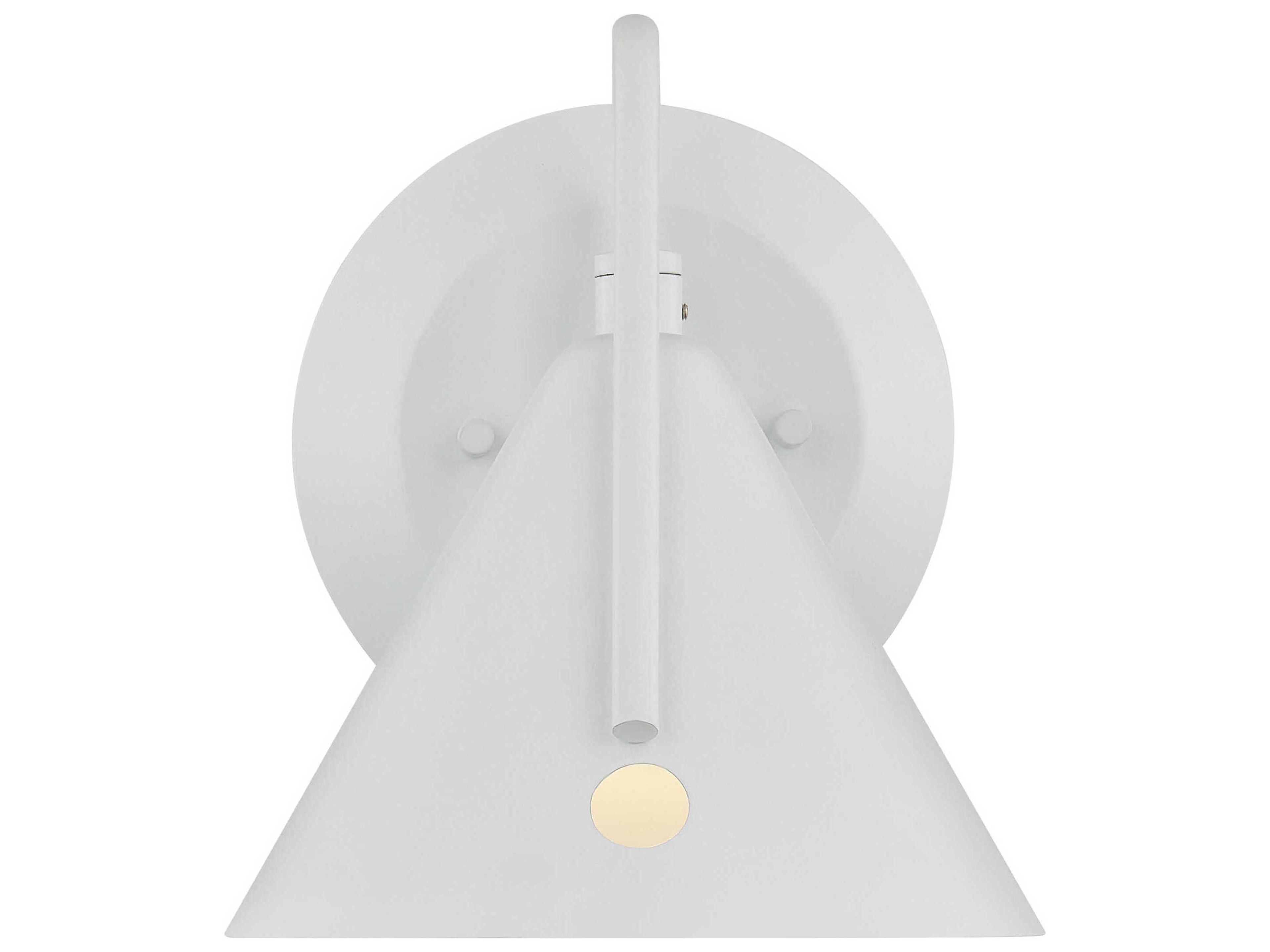 Justice Design Group Zag White Wall Sconce