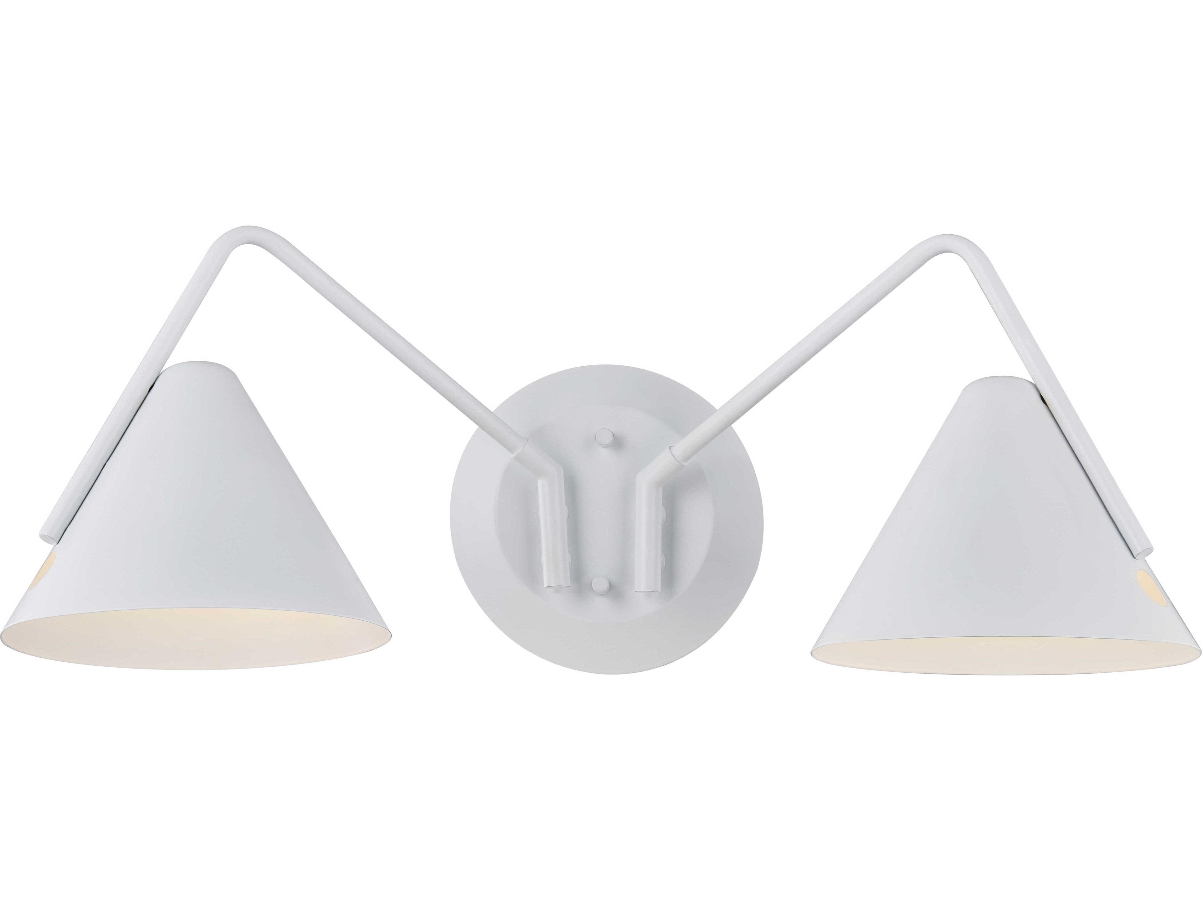 Justice Design Group Zag White Wall Sconce